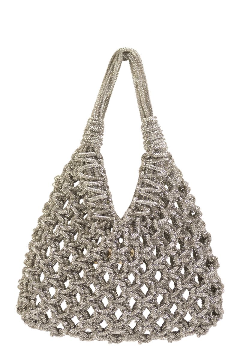 HIBOURAMA Vannifique Crystal-Studded Handbag - W22 x H30 x D7 cm