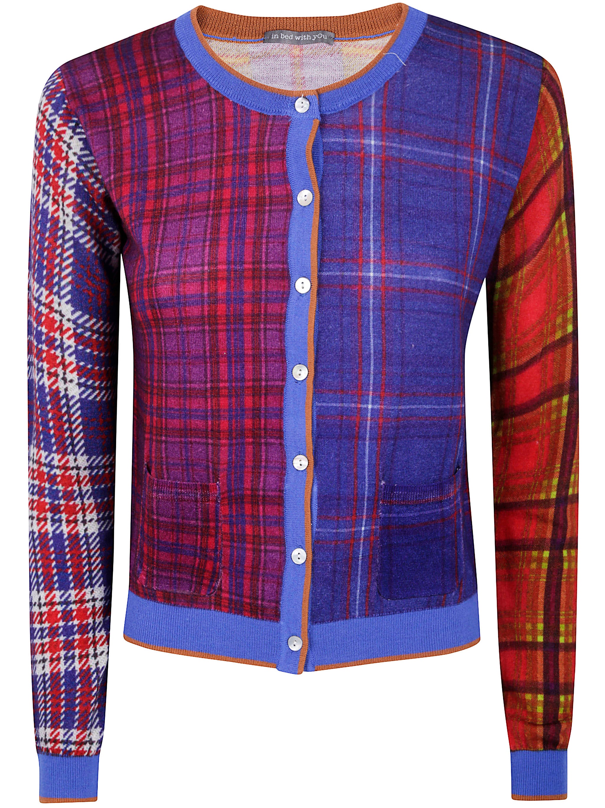 IN BED WITH YOU Corean Pockets Cardigan with Contrast Edges