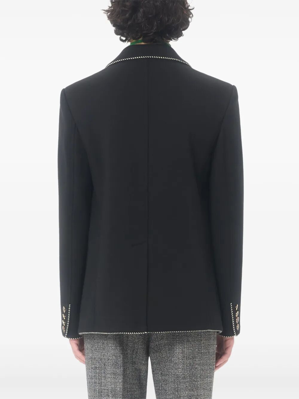 VALENTINO GARAVANI Single-Breasted Blazer with Patch for Men