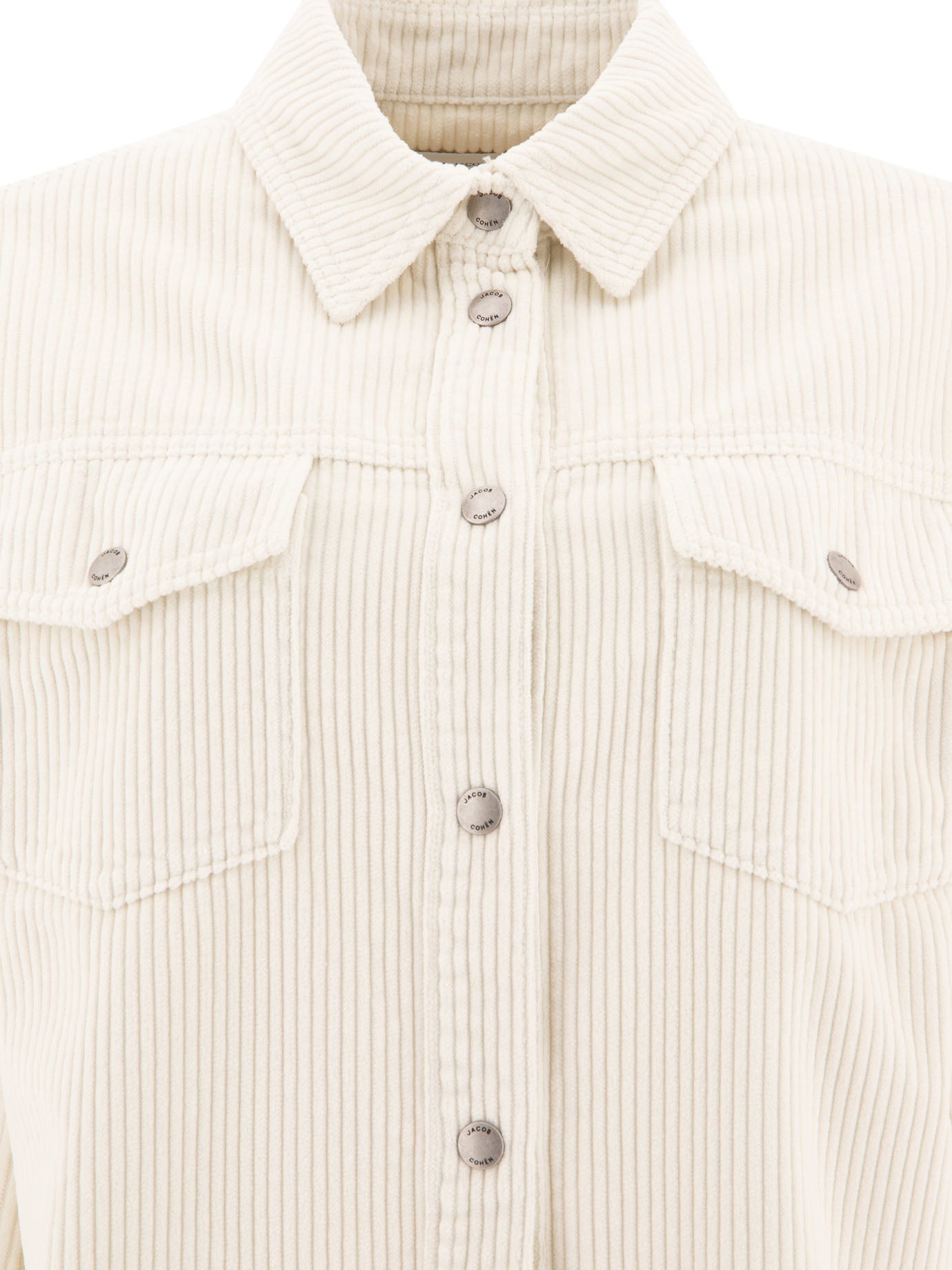 JACOB COHEN Velvet Overshirt - Regular Fit for Women