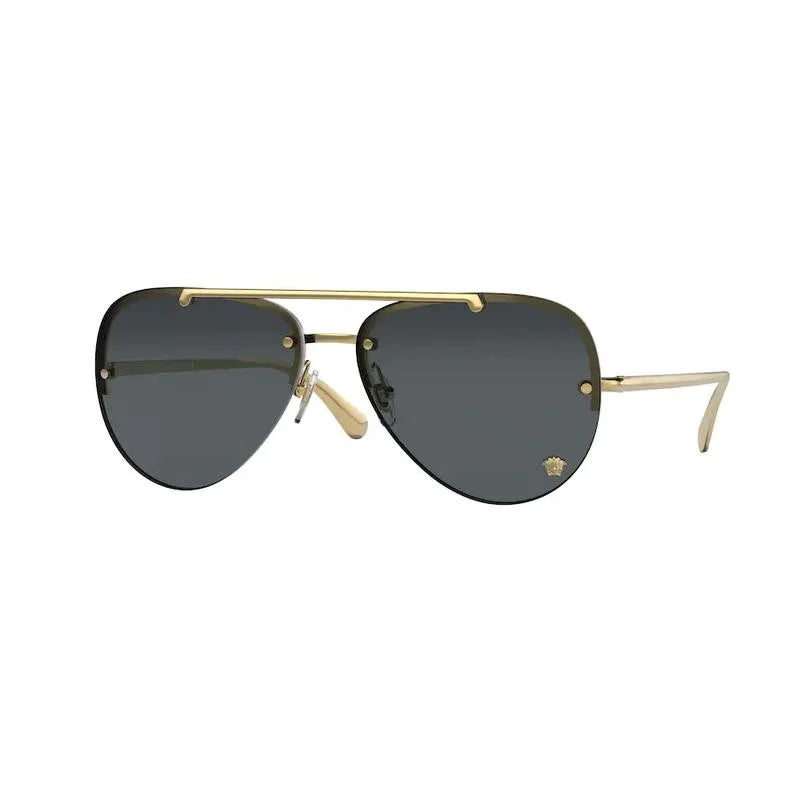 VERSACE Chic Women's Fashion Sunglasses with Dark Grey Lenses