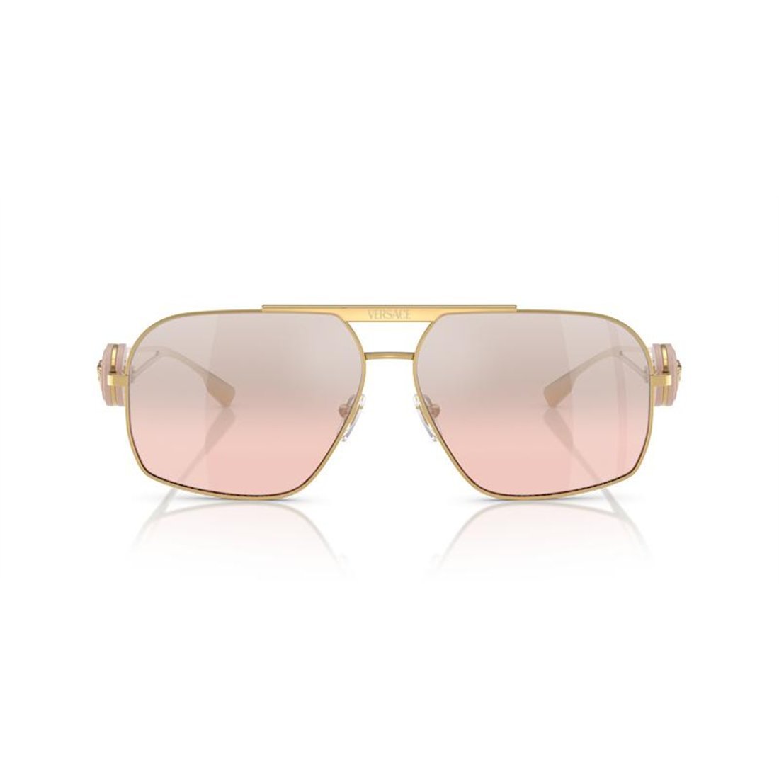 VERSACE Stylish Metal Frame Sunglasses for Men