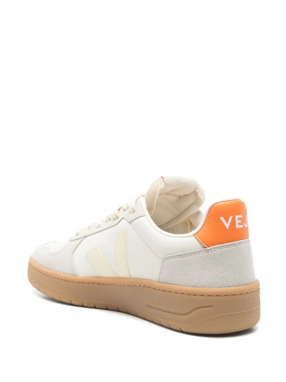 VEJA Unisex Grained Leather Pure Sneakers