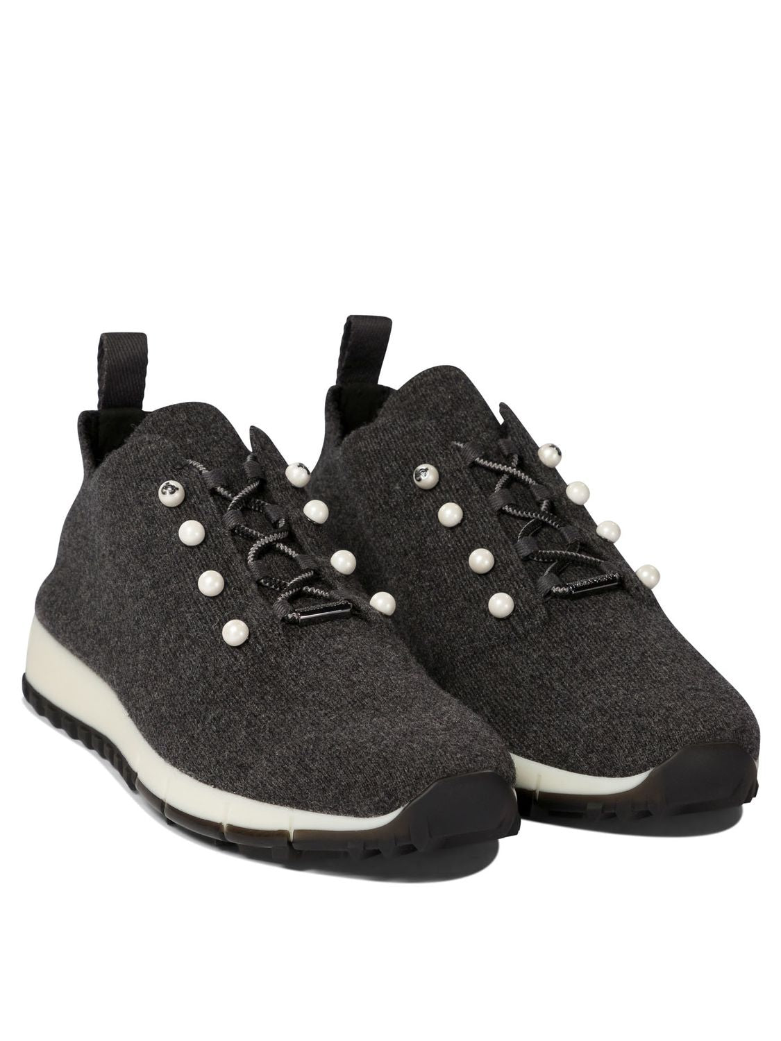 JIMMY CHOO Luxury Cashmere Knit Sneakers for Women