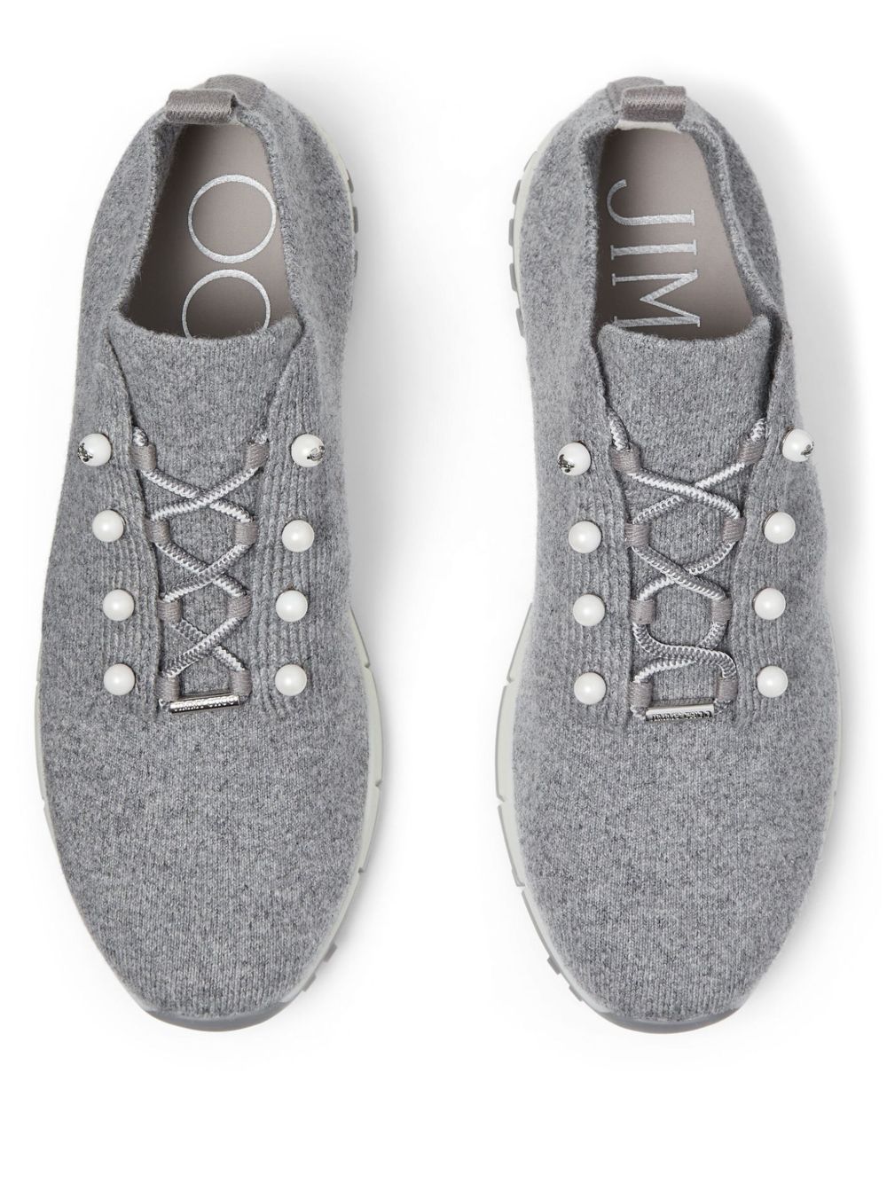 JIMMY CHOO Pearl Embellished Sneaker