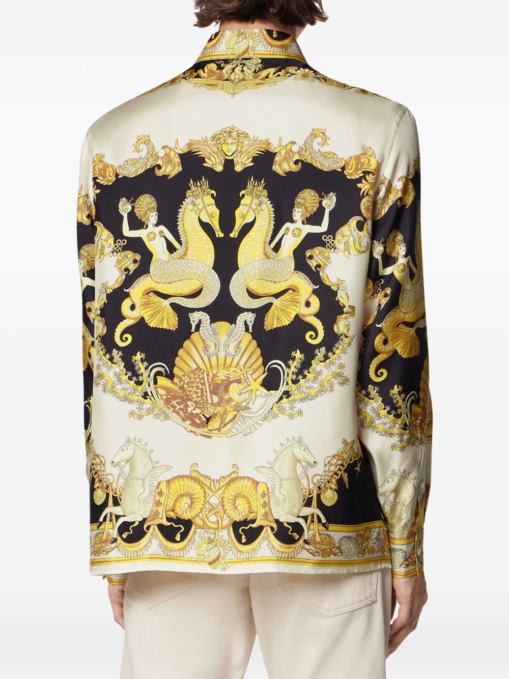 VERSACE Elegant Silk Shirt for Men - Fall Winter 25/26