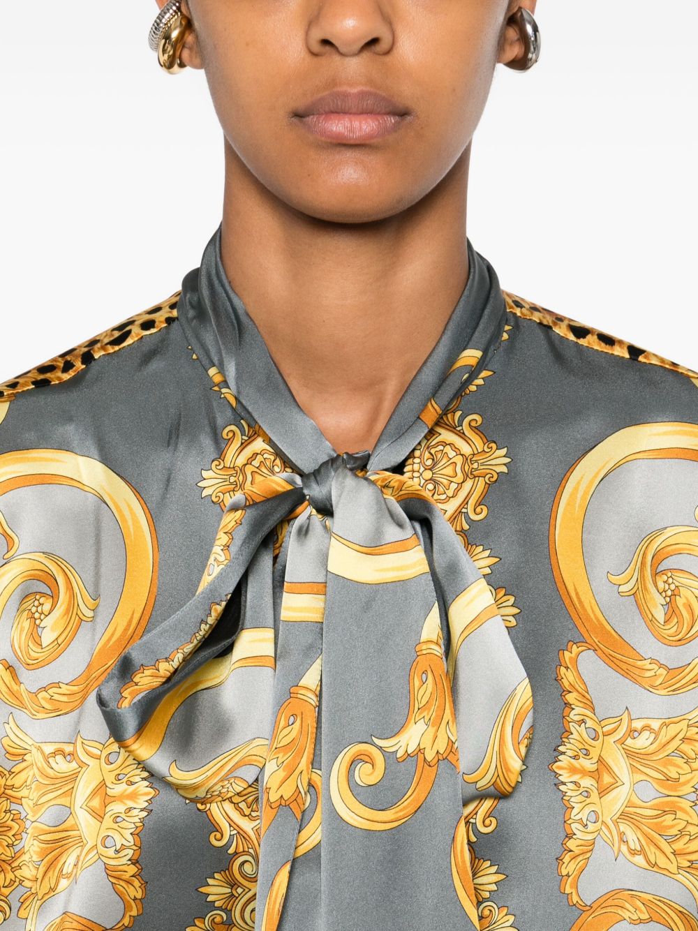 VERSACE Silk Women's Shirt for Sophisticated Style - FW25