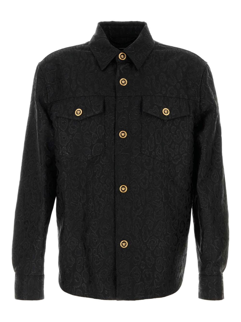 VERSACE Jacquard Long Sleeve Shirt for Men