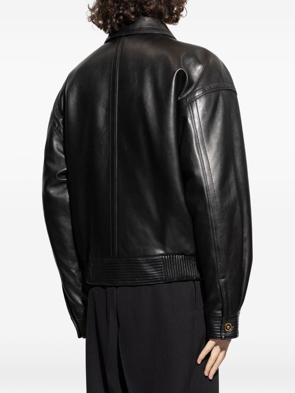 VERSACE Luxe Leather Jacket for Men