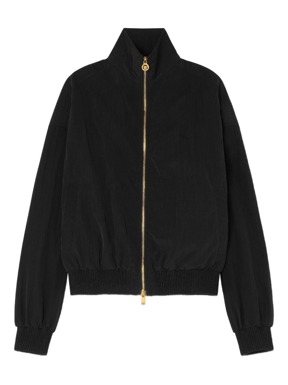 VERSACE Stylish Crinkled Effect Windbreaker Jacket - FW25