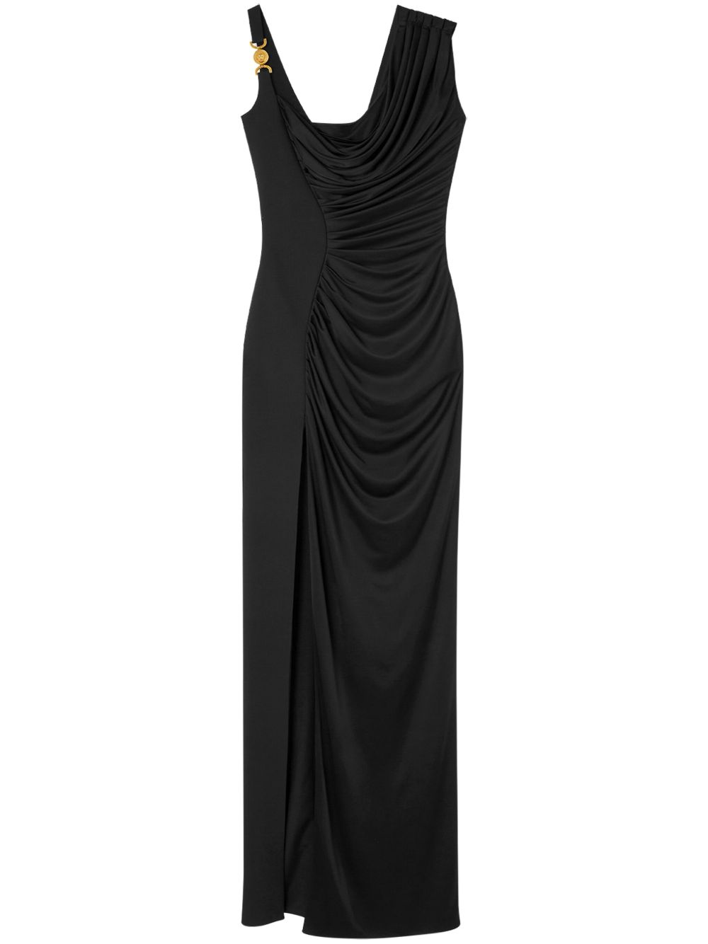 VERSACE Asymmetric Draped Medusa '95 Dress - Size 40 IT