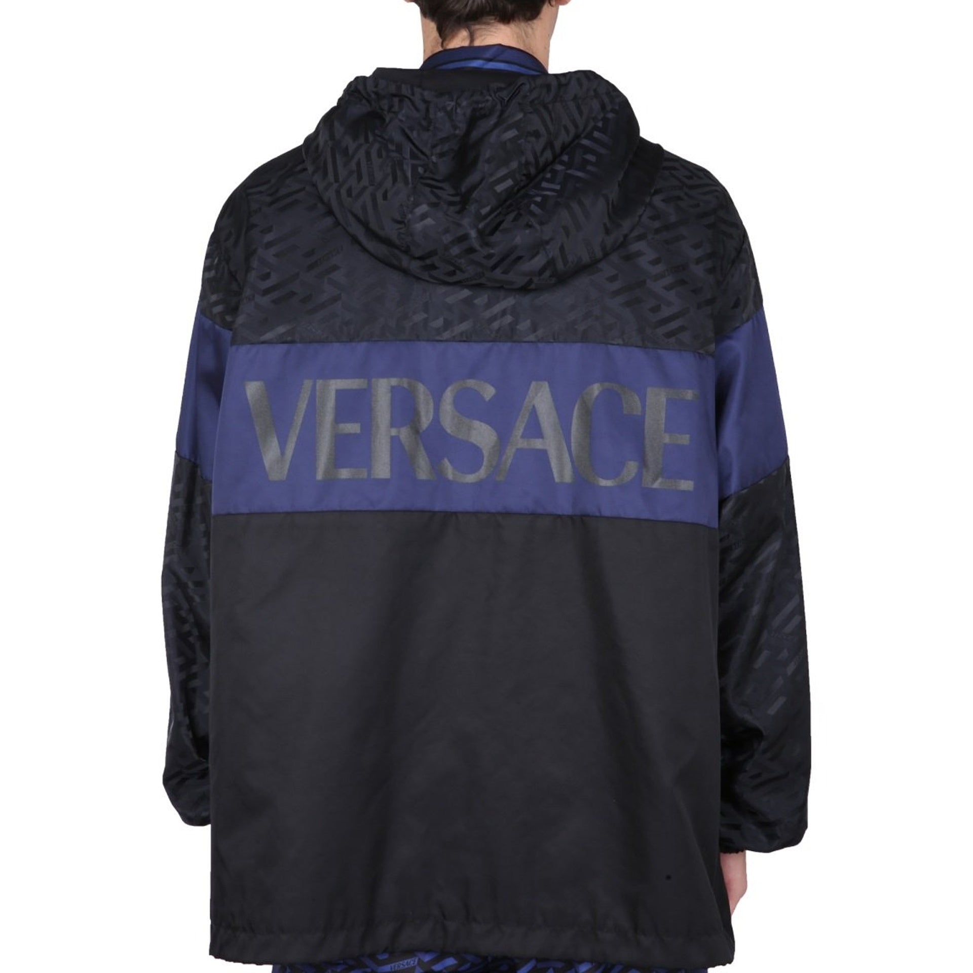 VERSACE Hooded Windbreaker Jacket