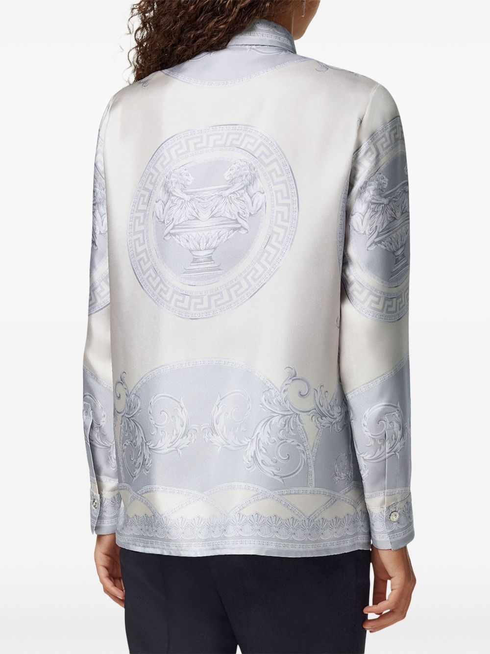 VERSACE Silk Twill Shirt - Size 40 IT