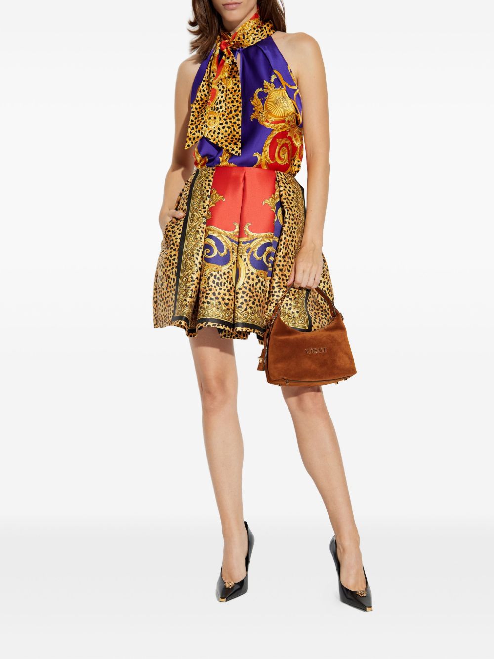 VERSACE Voluminous Baroque Mini Skirt