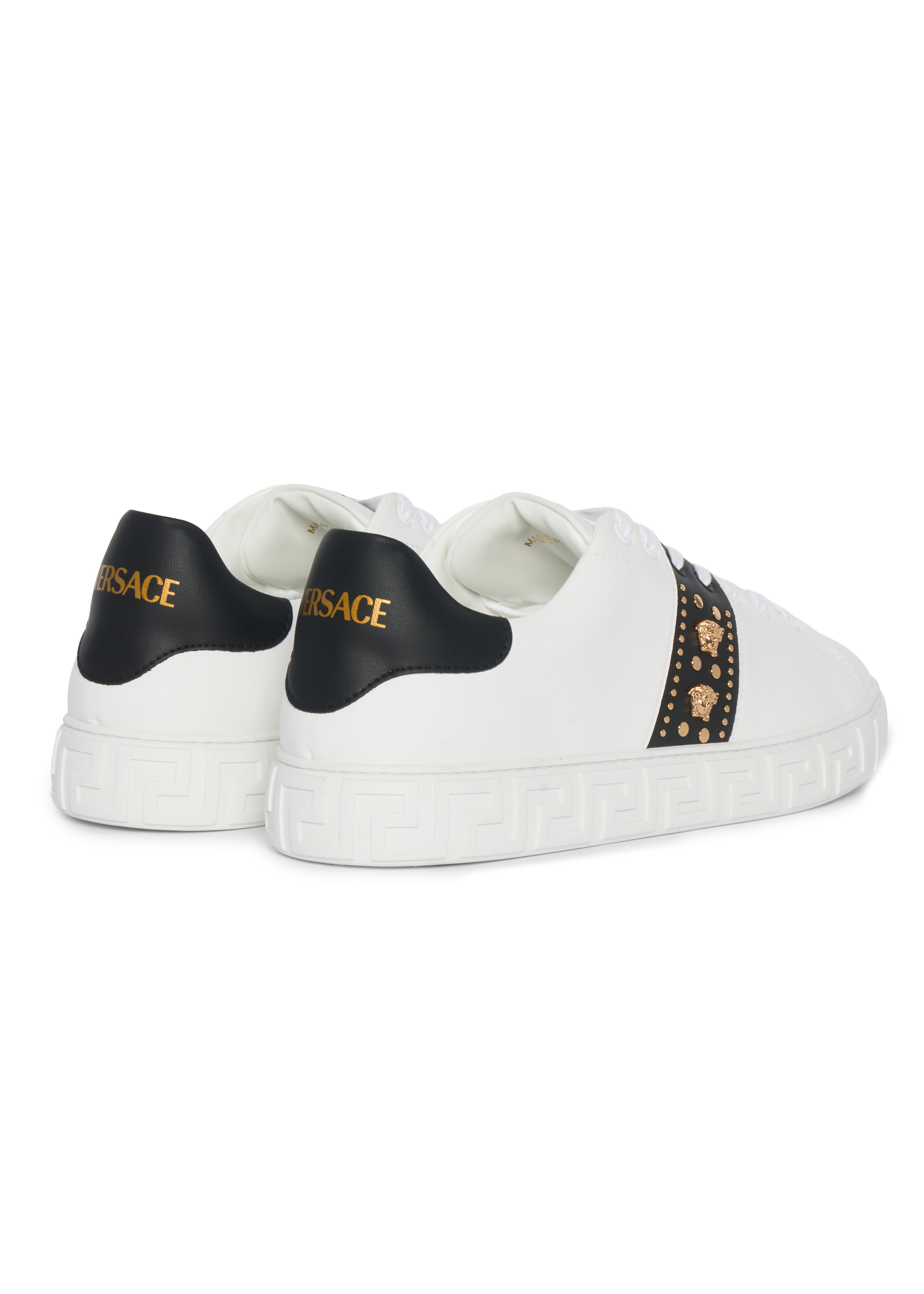 VERSACE Stylish Sneaker with Bold Metal Accents