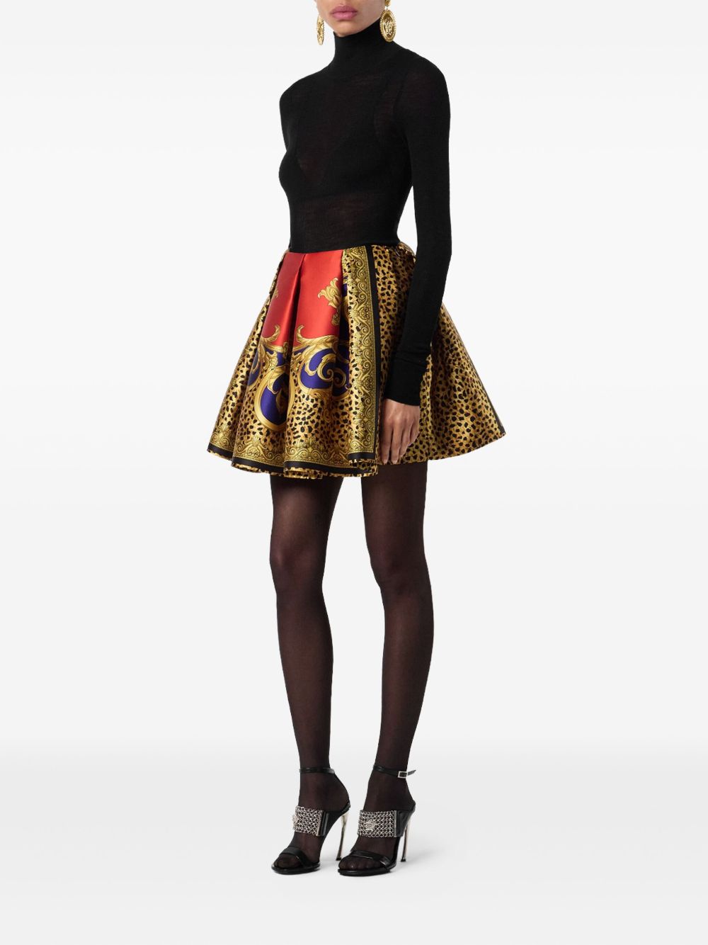 VERSACE Sophisticated Ribbed Knit Top for Women