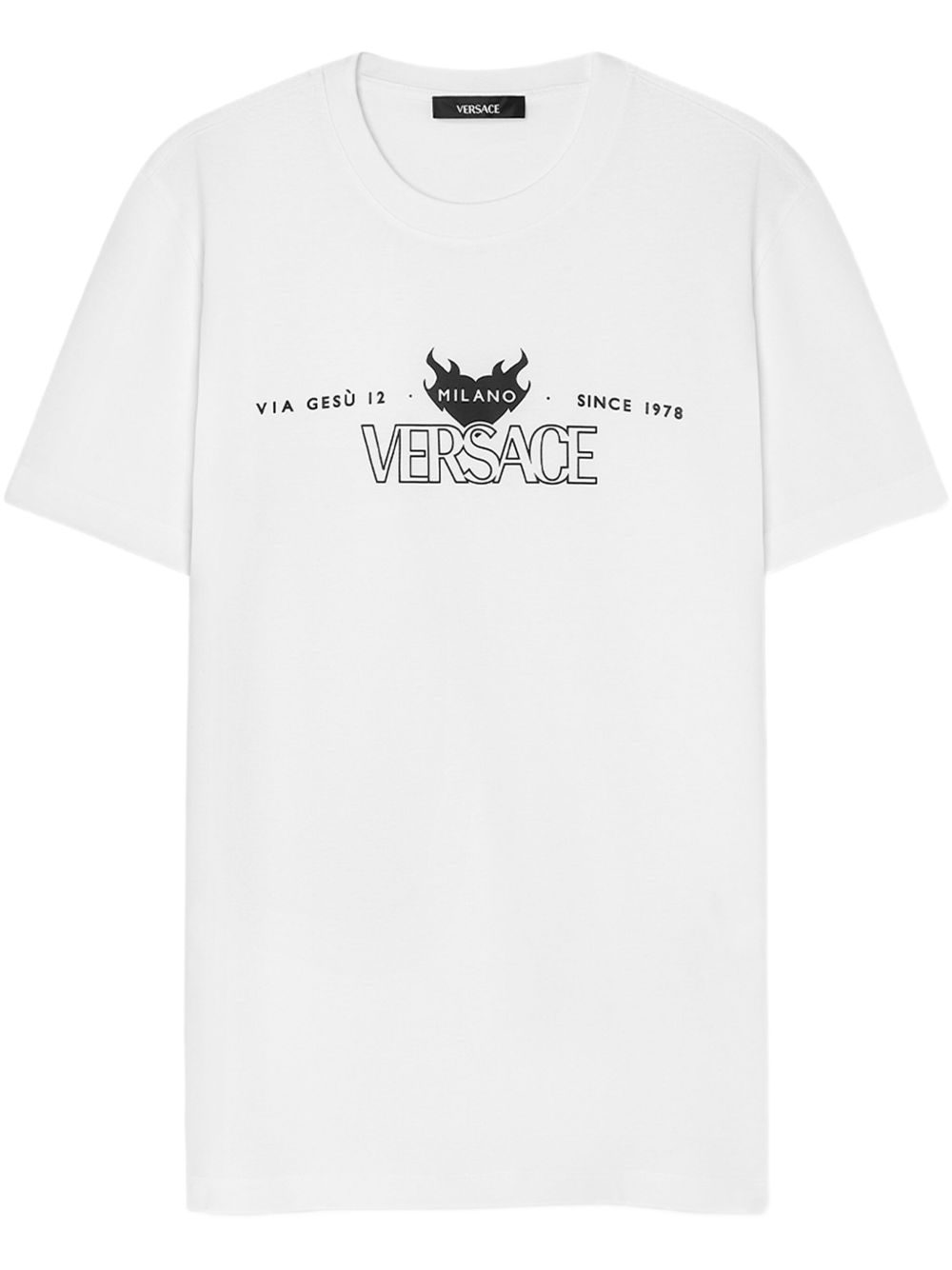VERSACE Classic Fit T-shirt for Men - FW25 Collection
