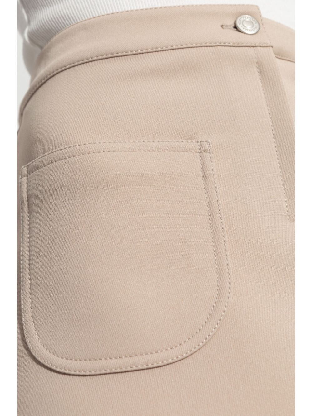 COURREGÈS Women's Mini Skirt with 2 Pockets