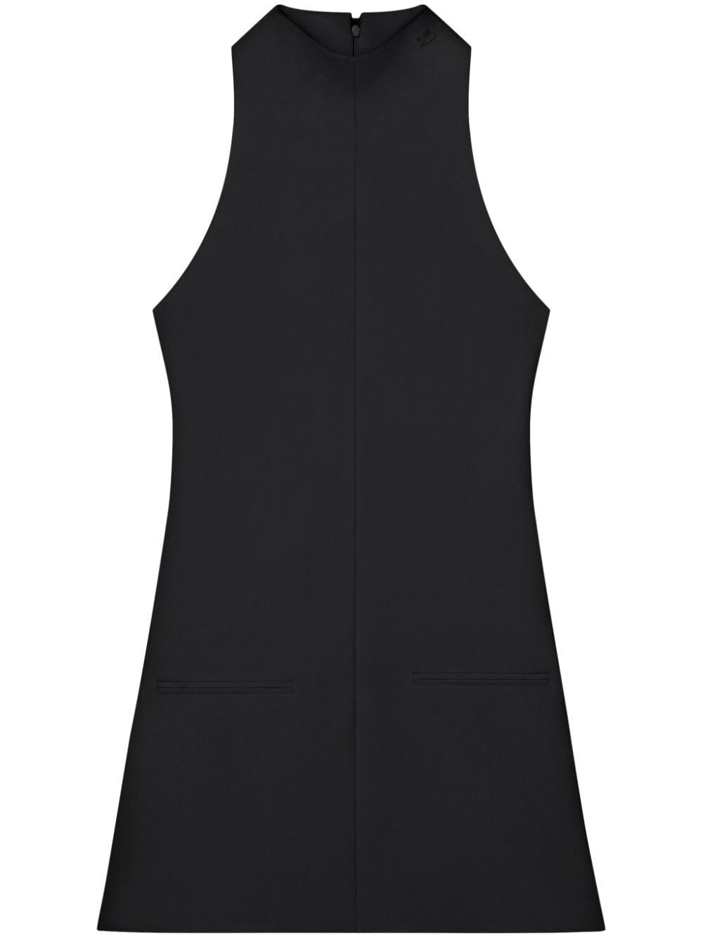 COURREGÈS A-Line Twill Dress with Dual Pockets
