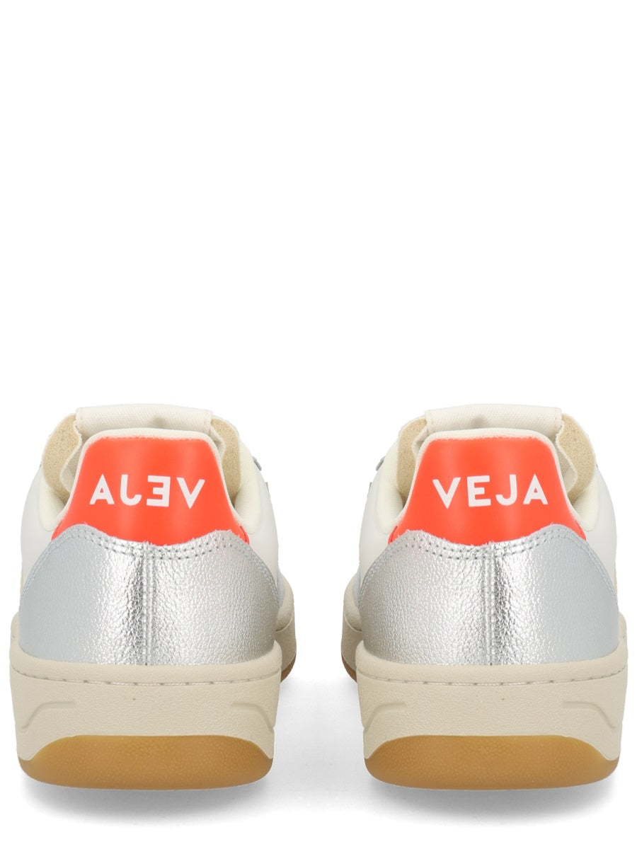 VEJA Silver Leather Sneakers for Women