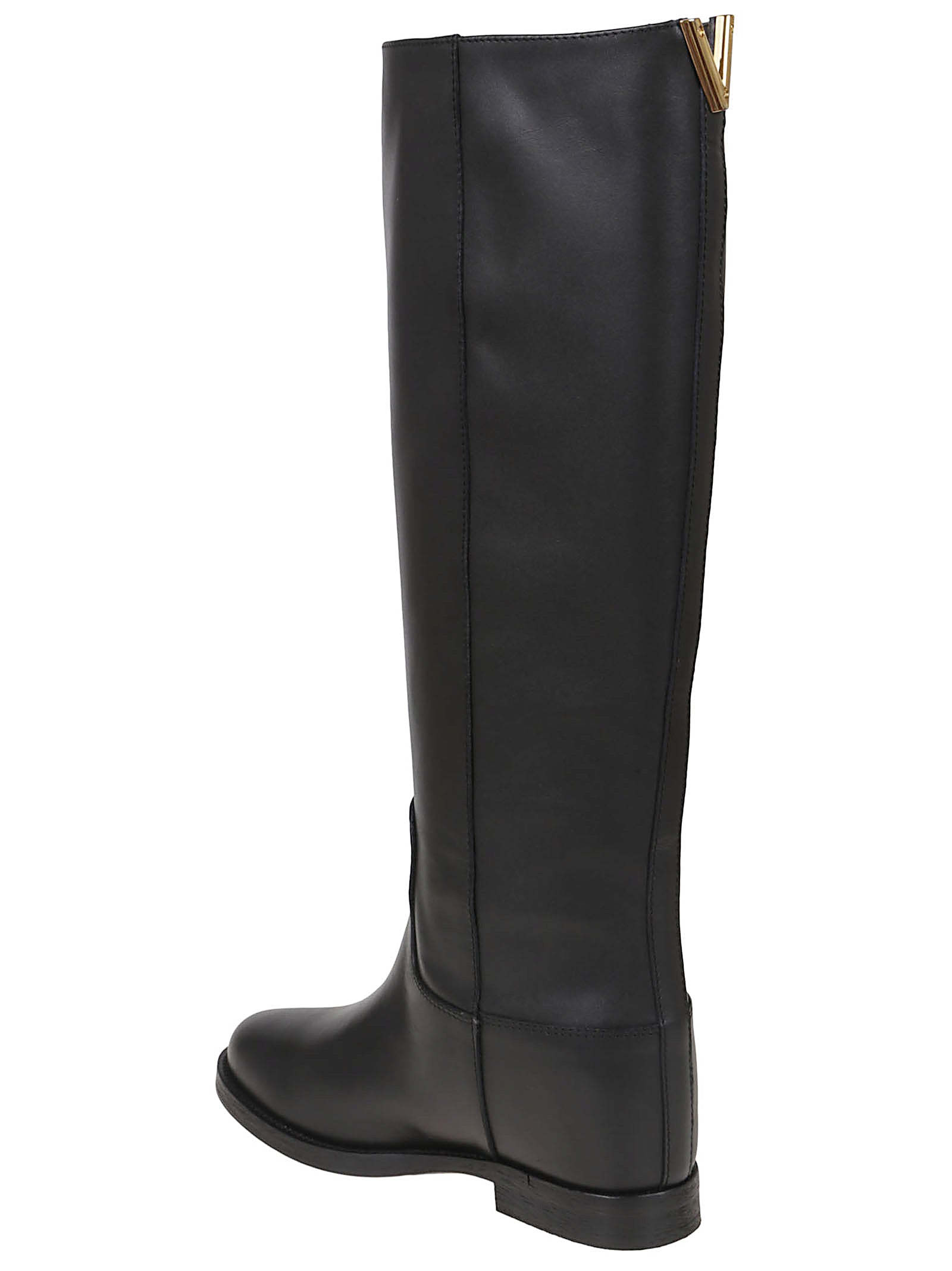 VIA ROMA 15 Knee-High Elegance Boots with Wedge Heel