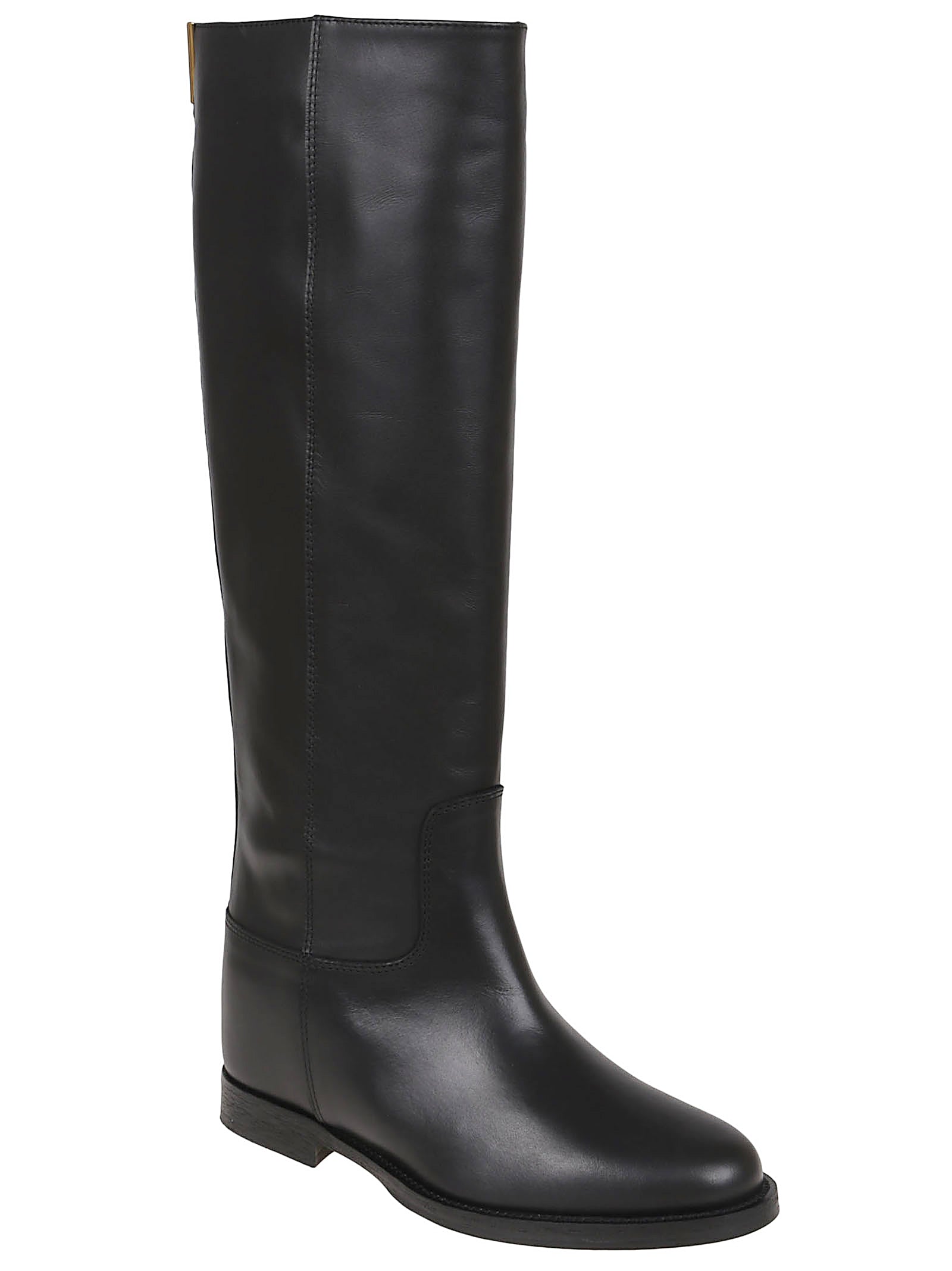 VIA ROMA 15 Knee-High Elegance Boots with Wedge Heel