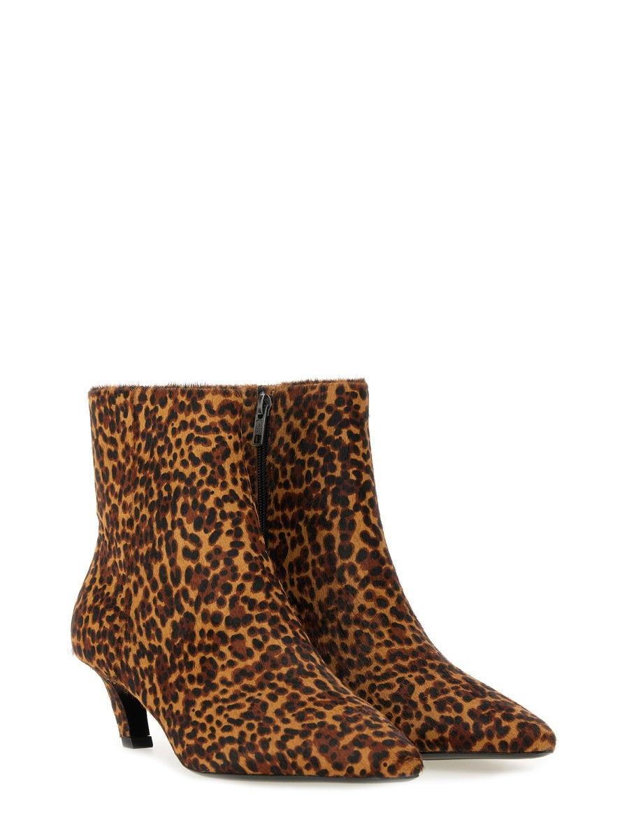 ASH Vicky 100% Leather Animalier Boots for Women