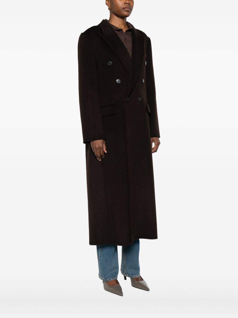 VICTORIA BECKHAM Chic Double-Breasted Long Jacket for Women