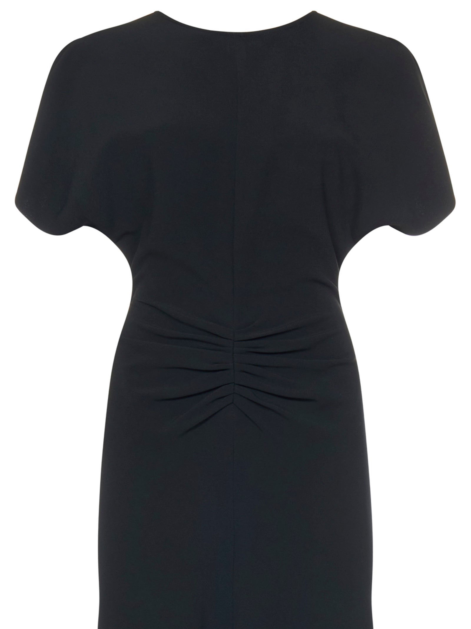 VICTORIA BECKHAM Chic Gathered Waist Midi Dress for Women - Size 6