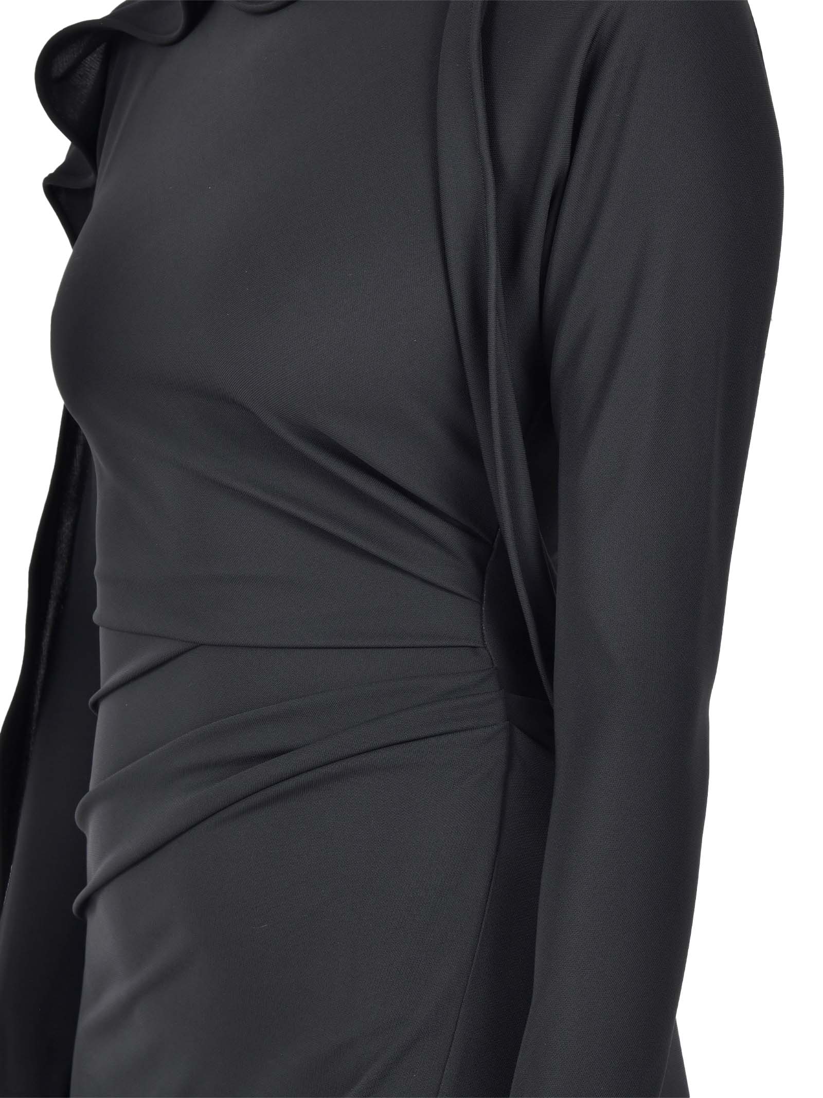 VICTORIA BECKHAM Draped Long Dress for Women - Elegant Silhouette