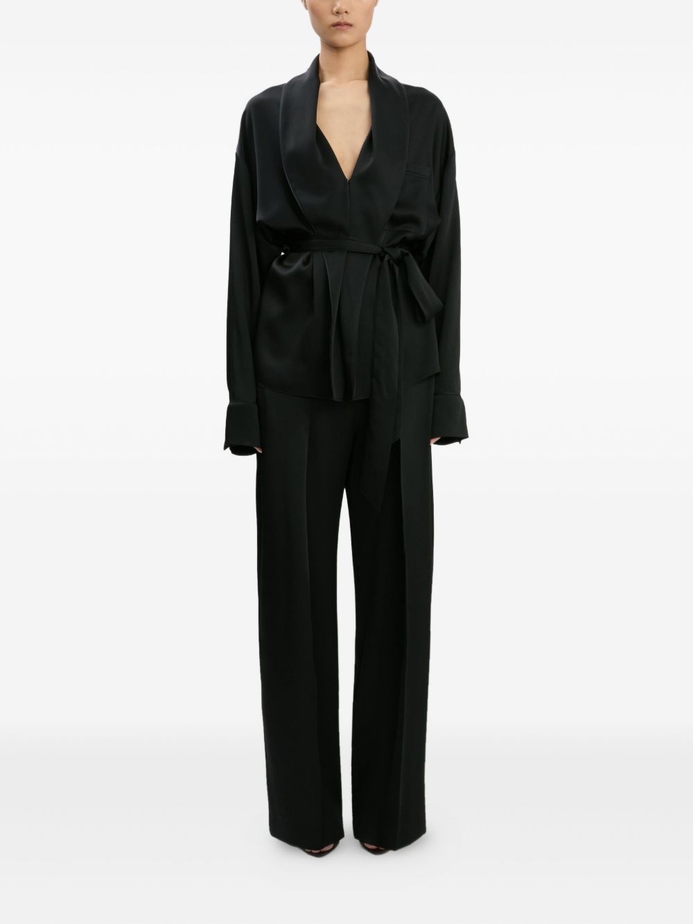 VICTORIA BECKHAM High-Waisted Wide Leg Trousers