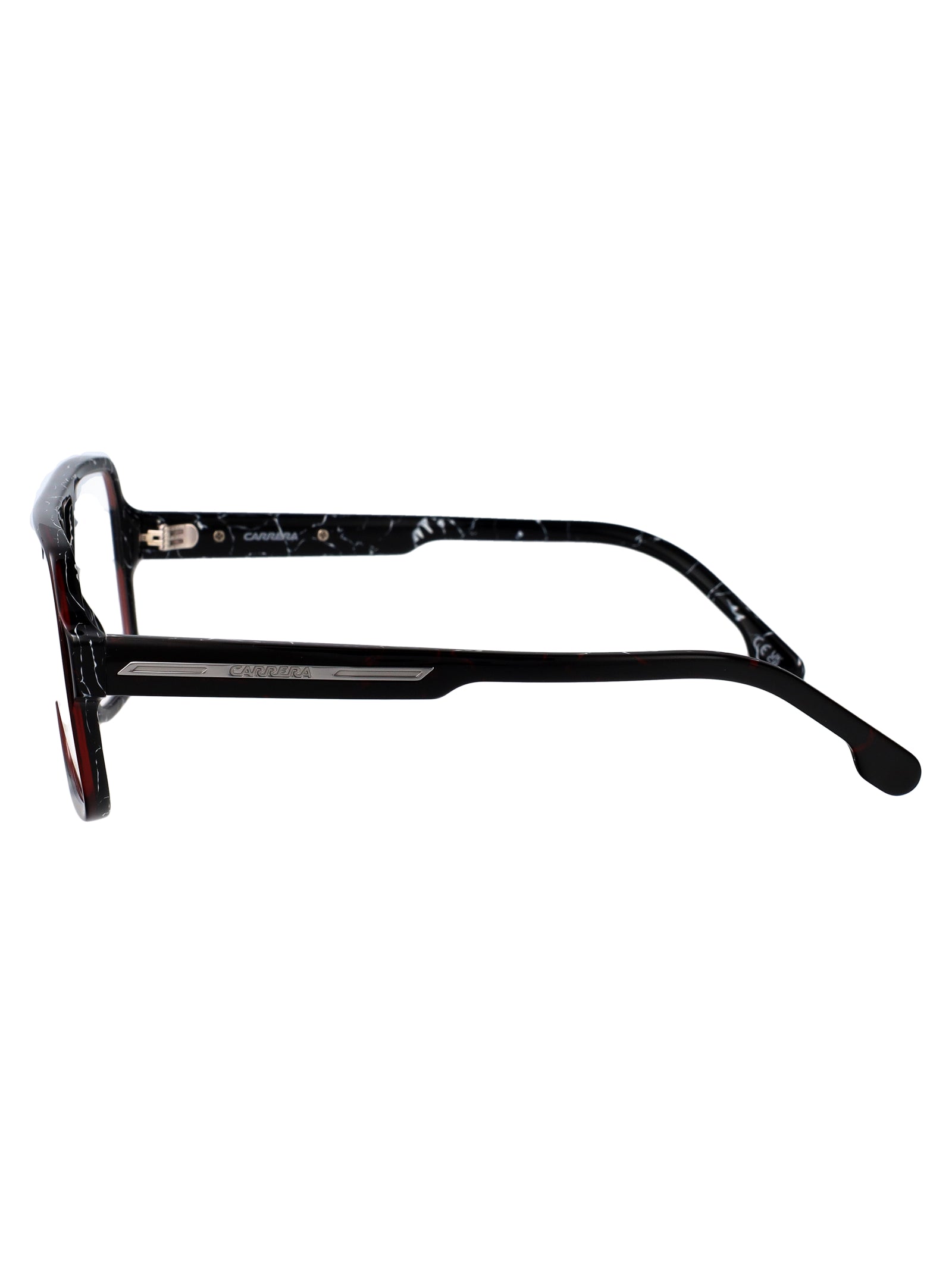 CARRERA Ruthenium Marble Black Optical Glasses for Men