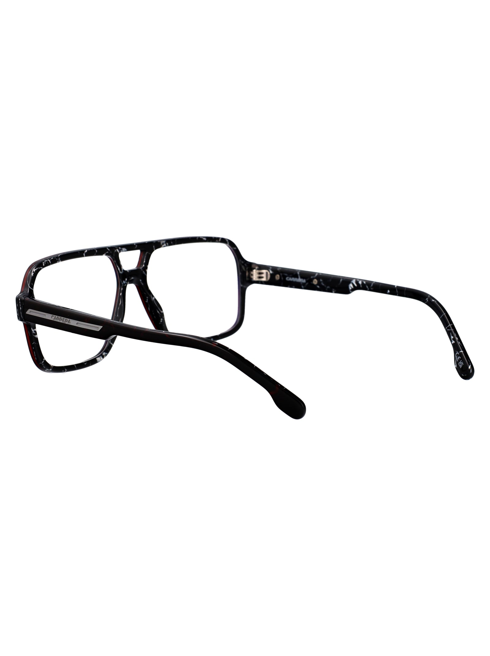 CARRERA Ruthenium Marble Black Optical Glasses for Men