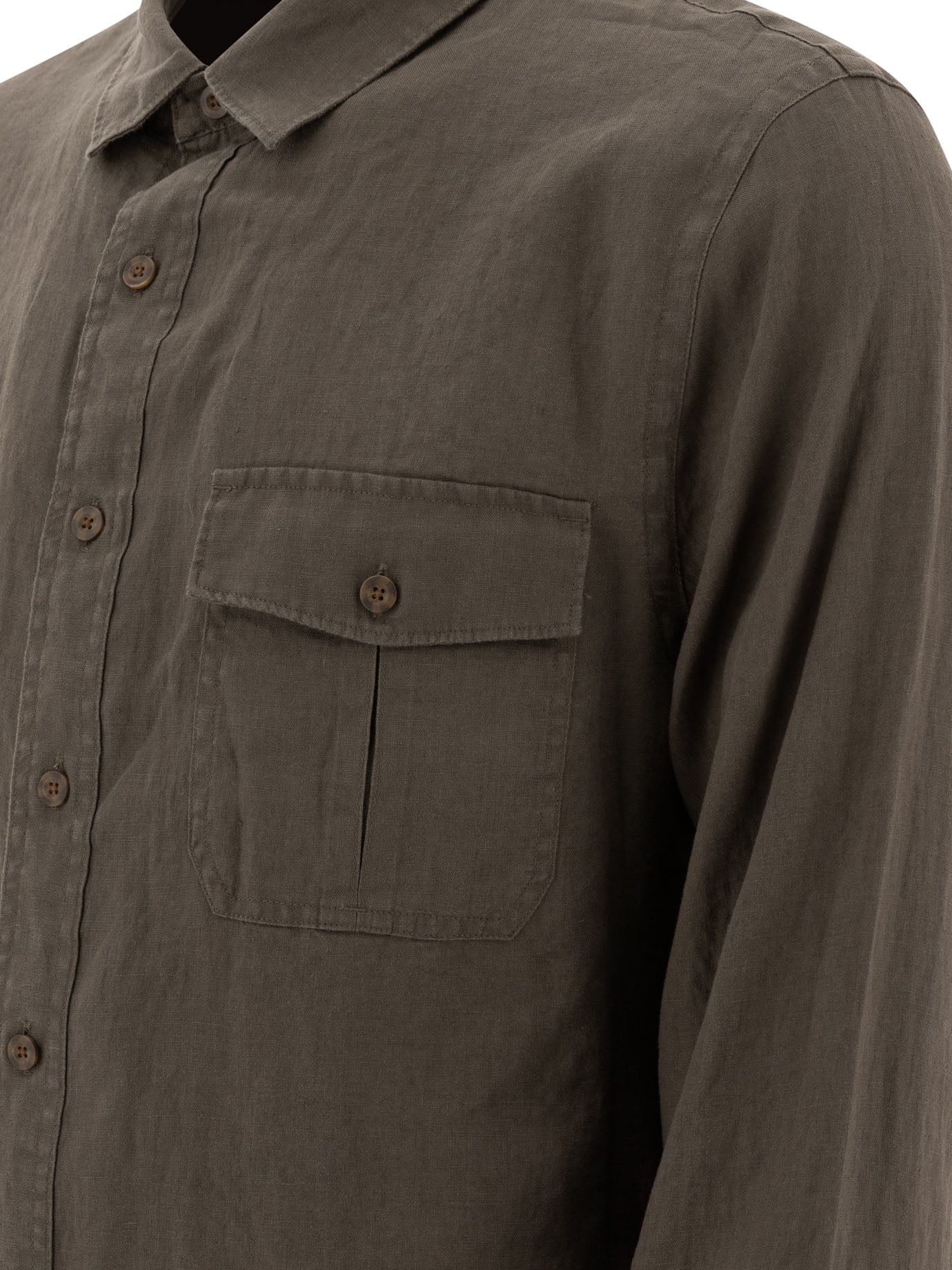 VINCE Linen Utility Shirt