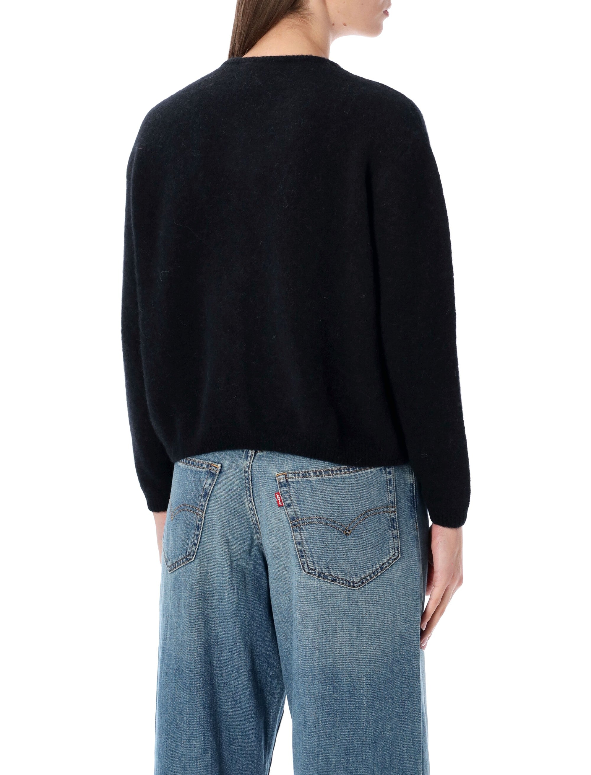 AMERICAN VINTAGE Cropped Balloon Shape Wool Cardigan - Size S