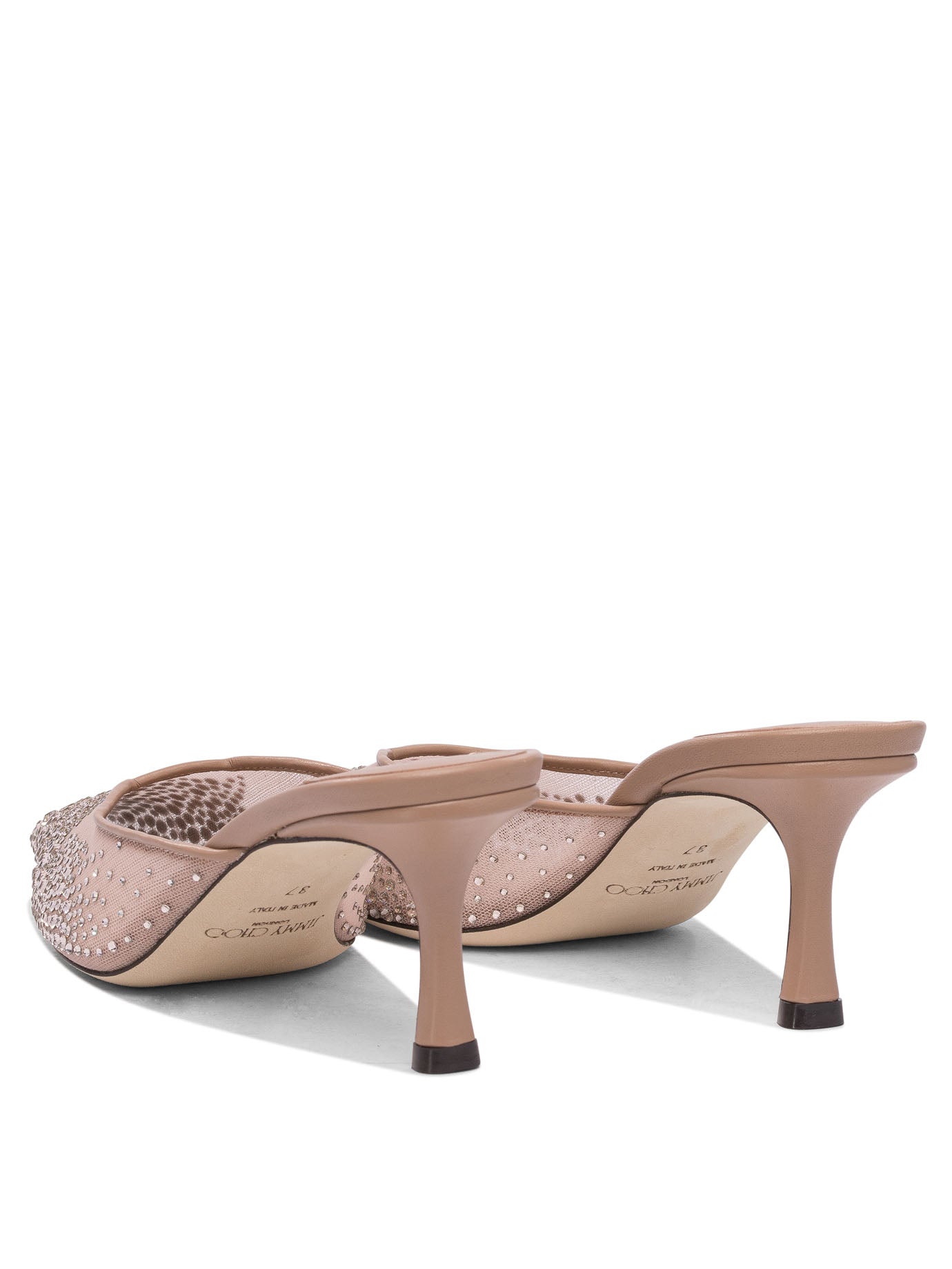 JIMMY CHOO Leather Mid Sandals for Women