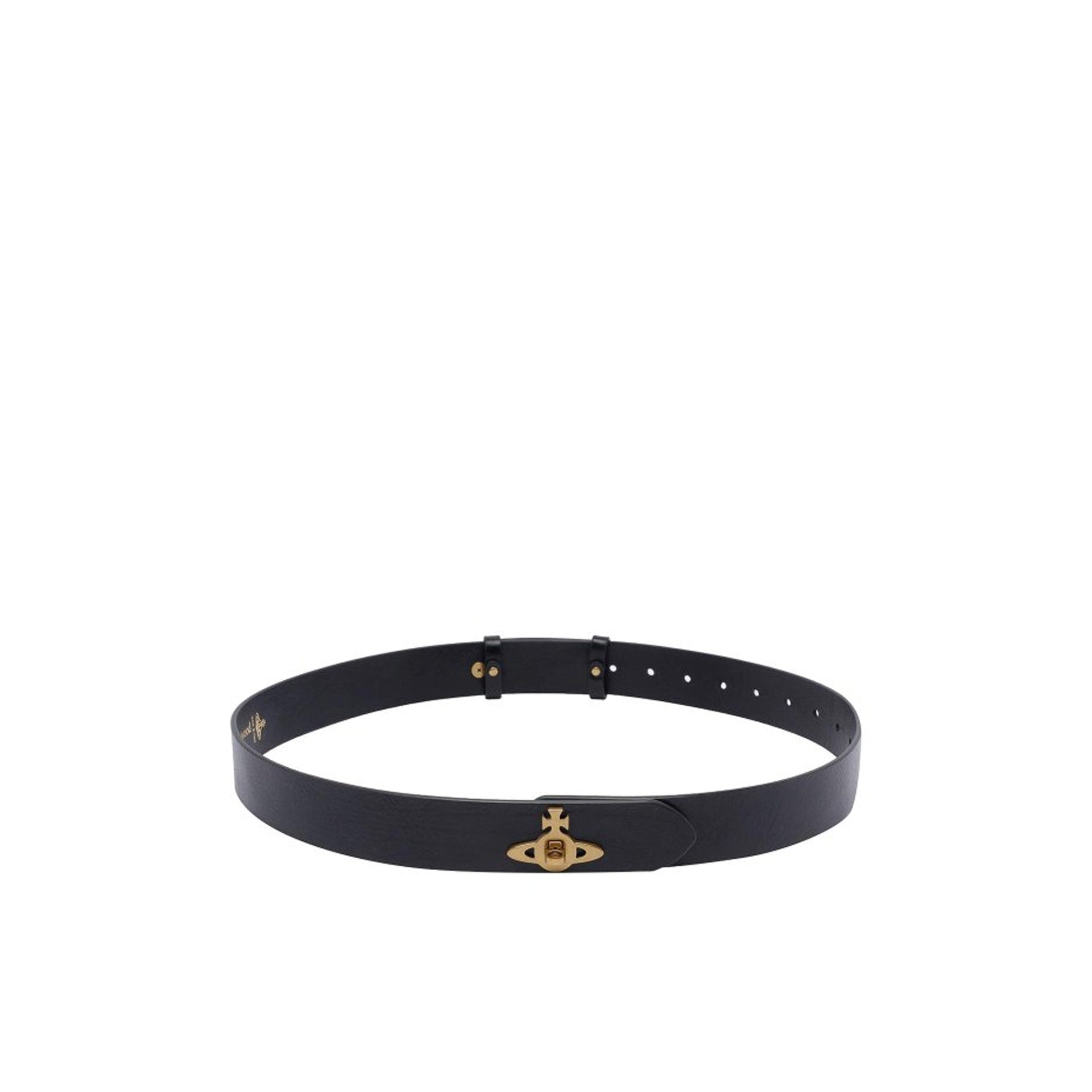 VIVIENNE WESTWOOD Orb Logo Leather Belt for Women