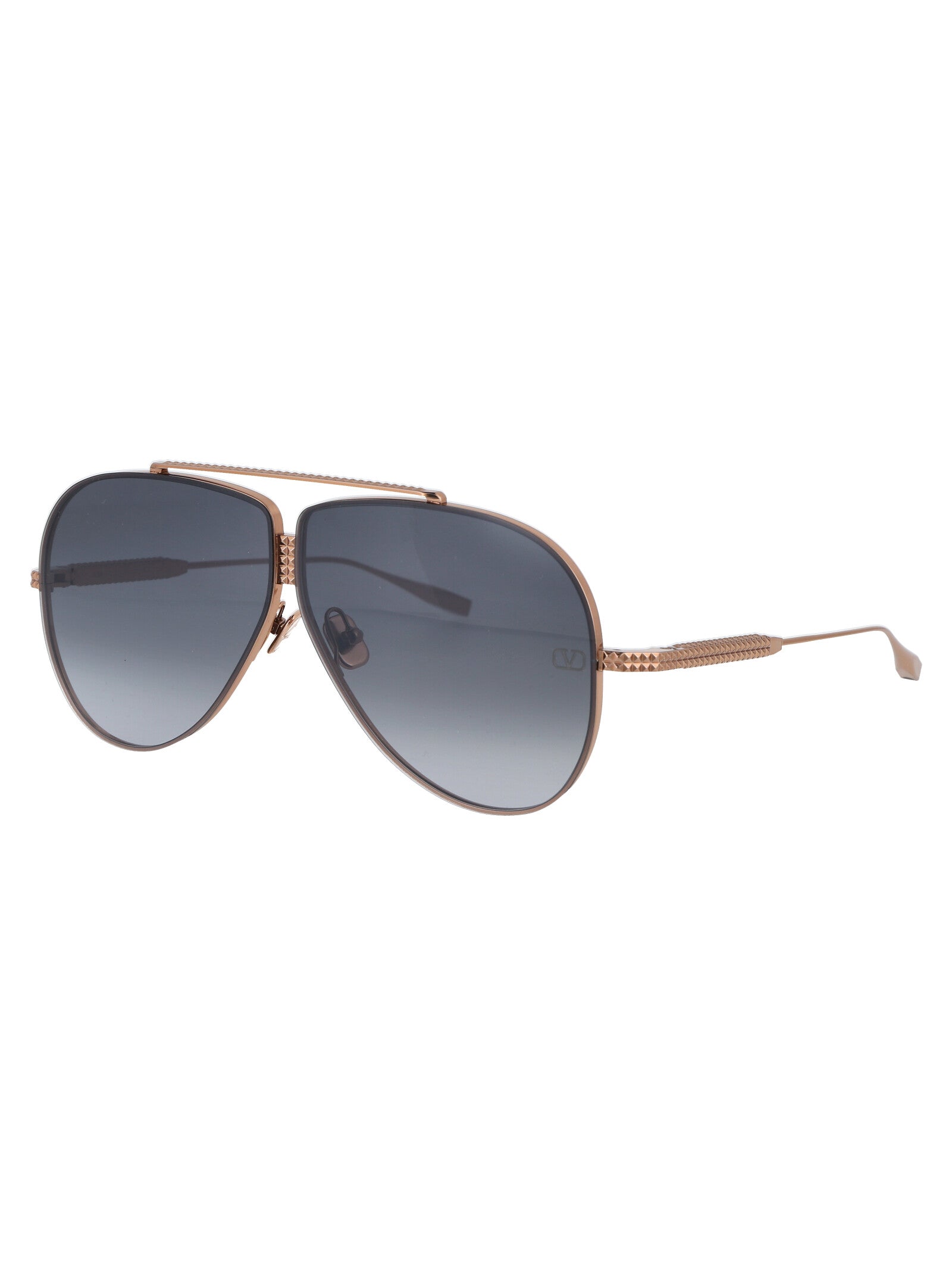 VALENTINO GARAVANI Rose Gold Titanium Sunglasses for Women