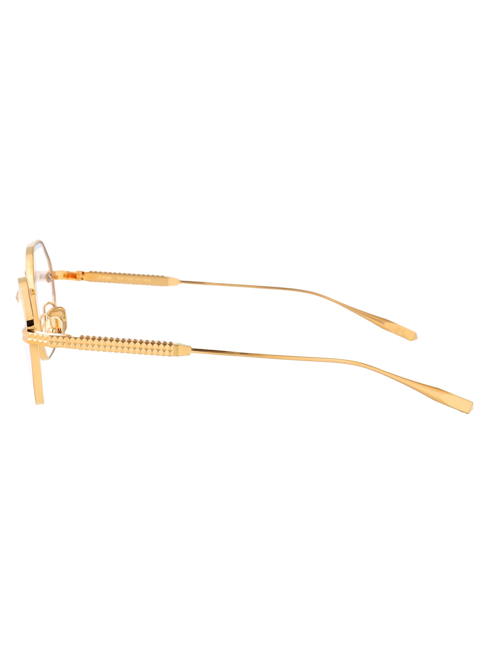 VALENTINO GARAVANI Women's Titanium V-Stud Optical Glasses