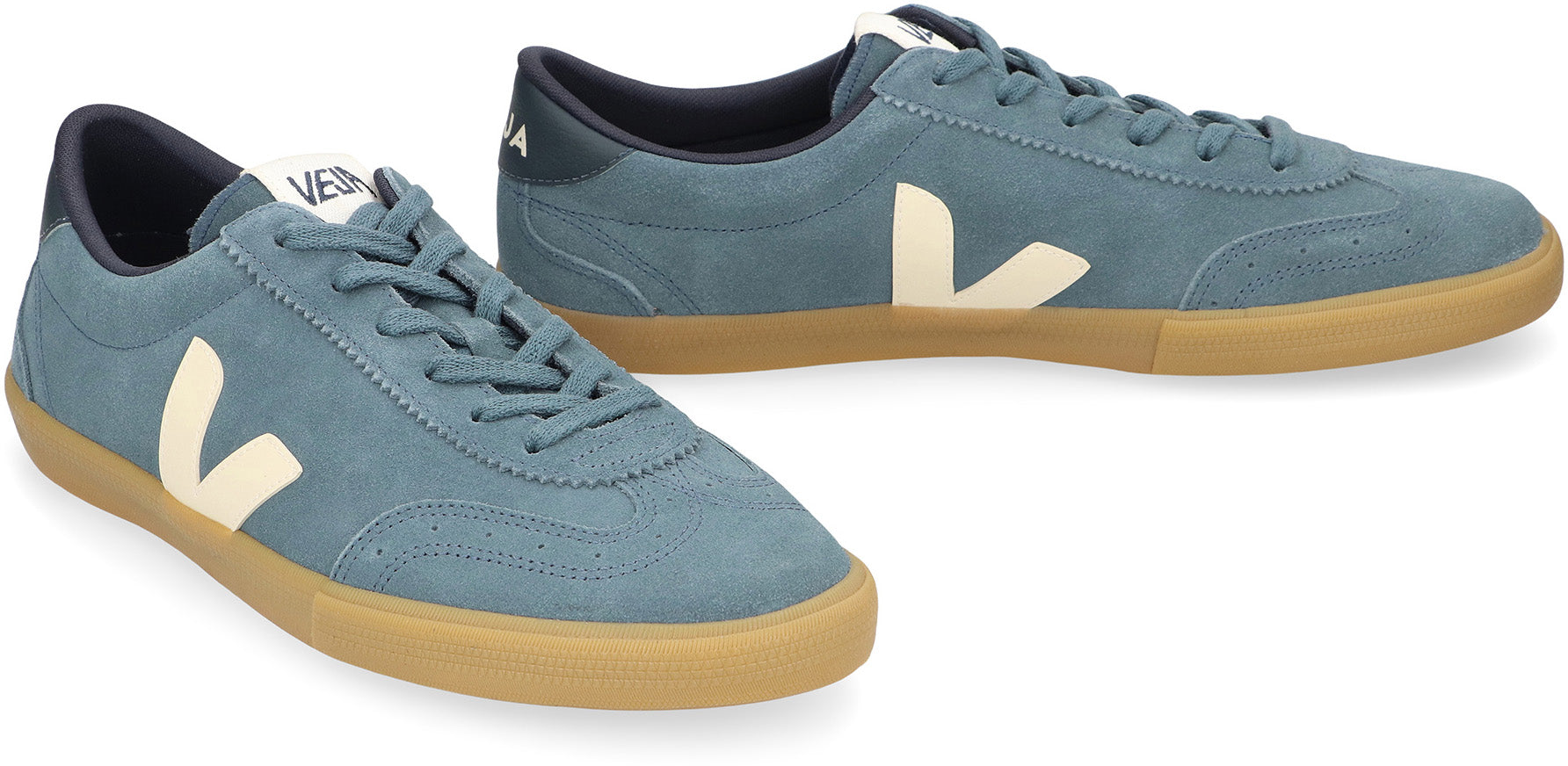 VEJA Men's Low-Top Volley Sneakers - Elegant Suede Design