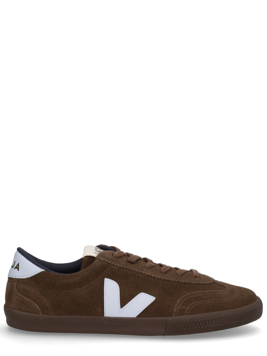 VEJA Brown Suede Leather Sneakers for Men