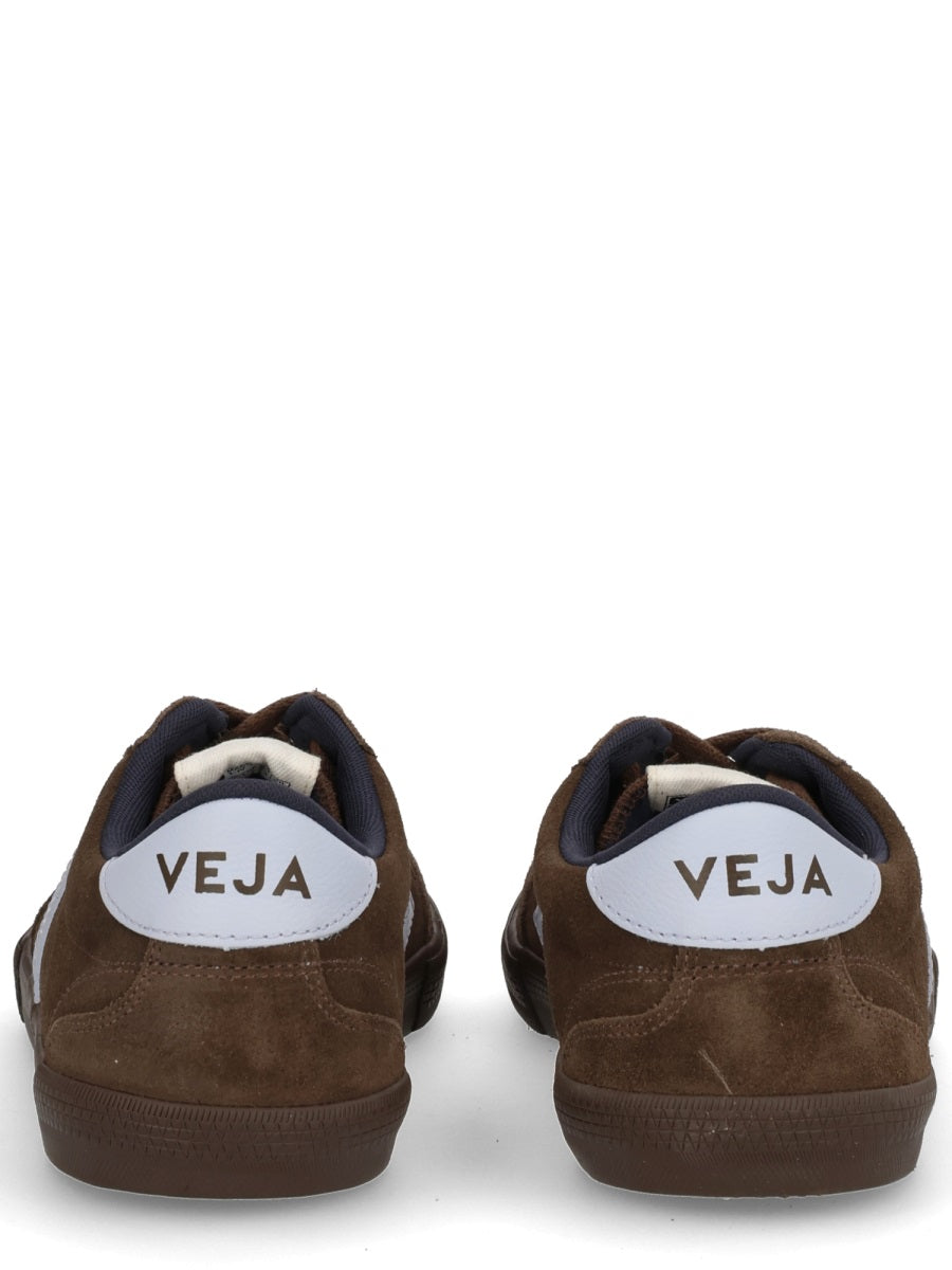 VEJA Brown Suede Leather Sneakers for Men