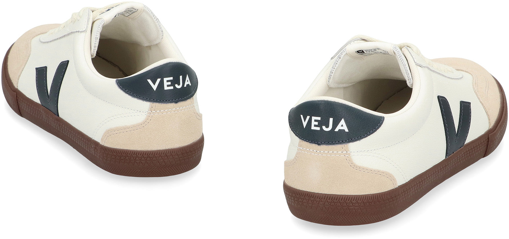 VEJA Low-Top Mini Volley Leather Sneakers