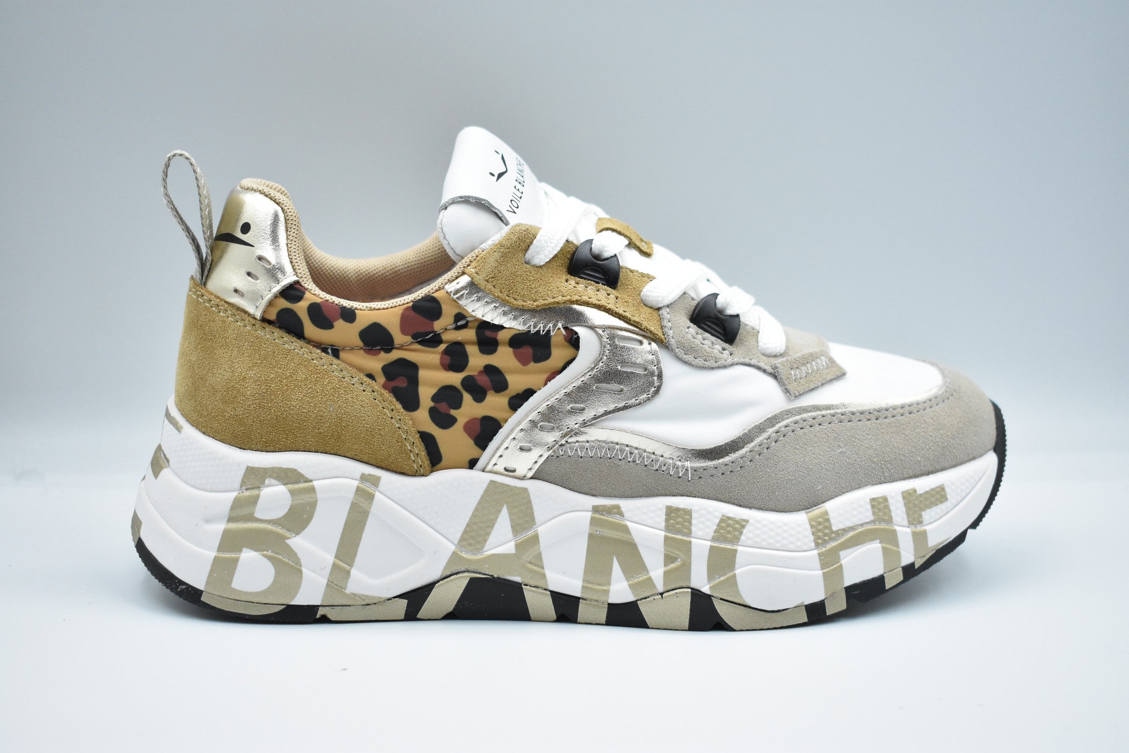 VOILE BLANCHE Sail Blanche Laced Leo-Print Shoes