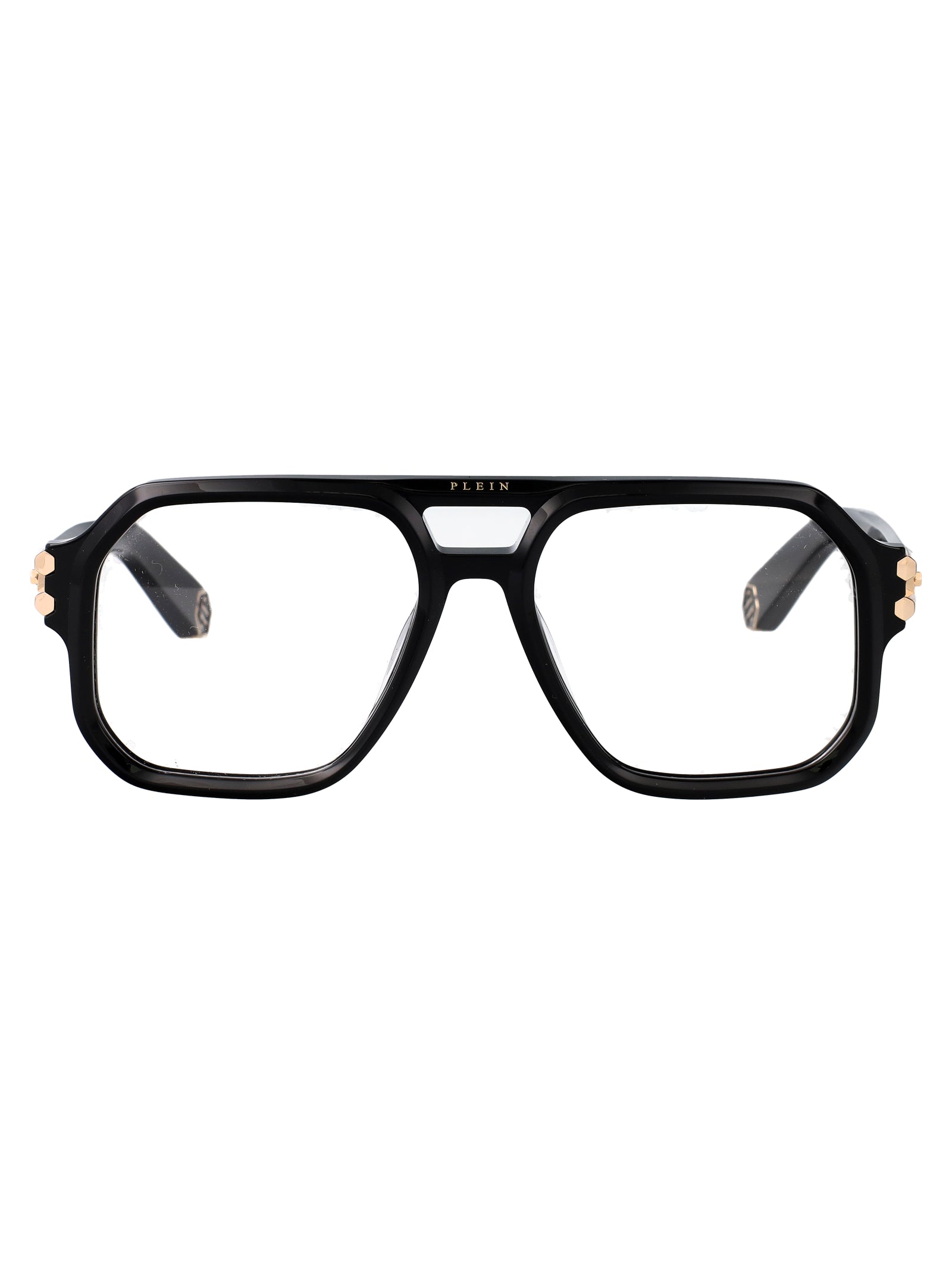 PHILIPP PLEIN Sleek Metal Optical Glasses for Men