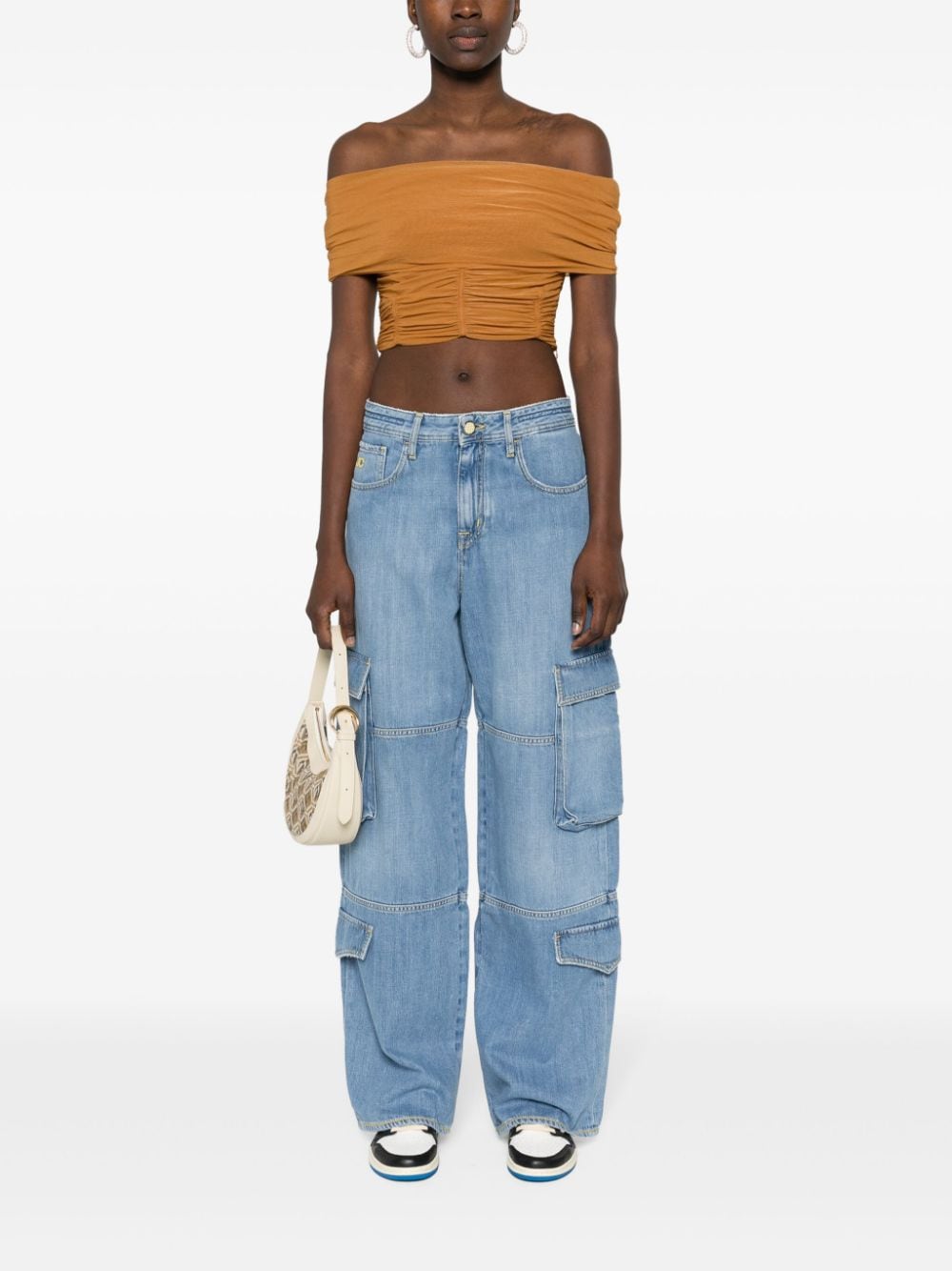JACOB COHEN Relaxed Fit Cargo Jeans for Women - Spring/Summer 2025