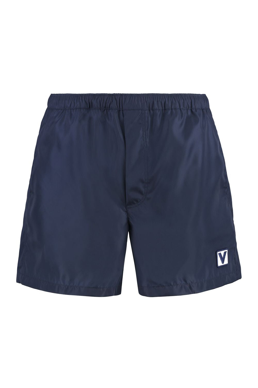 VALENTINO GARAVANI Nylon Swim Shorts with Elastic Waistband for Men