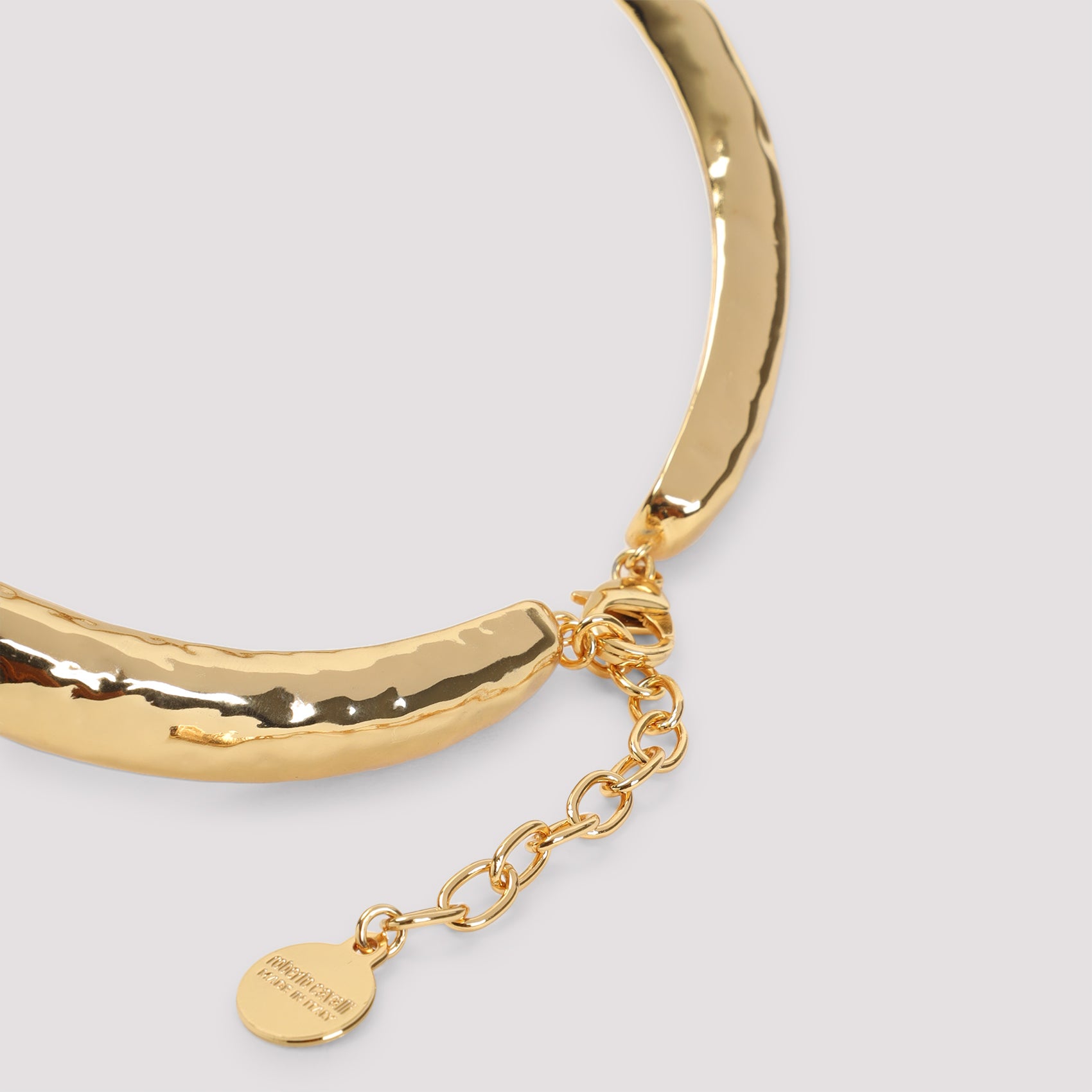 ROBERTO CAVALLI Chic Brass Statement Necklace for Women