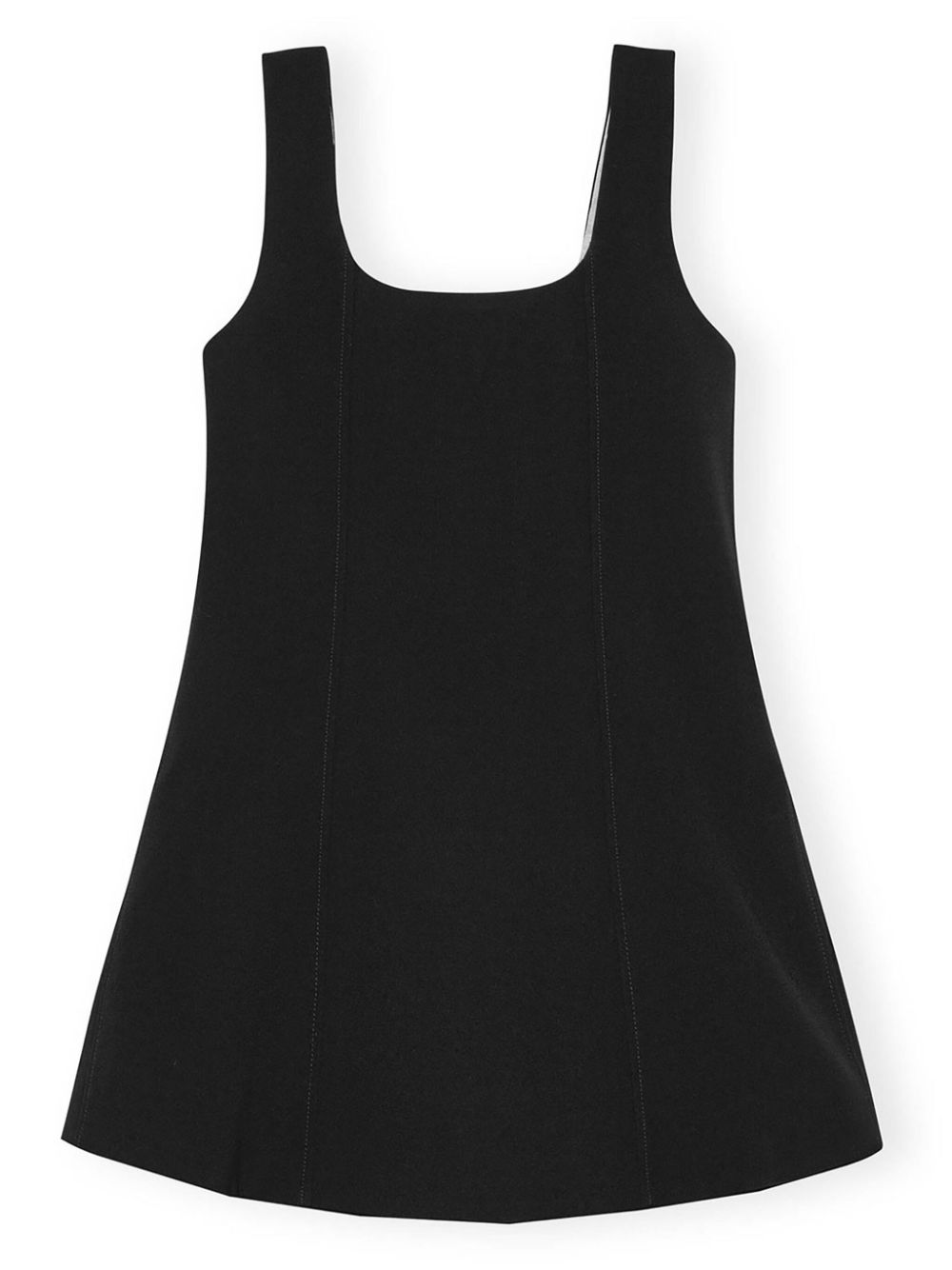 GANNI Sustainable Mini Dress with Flap Pockets
