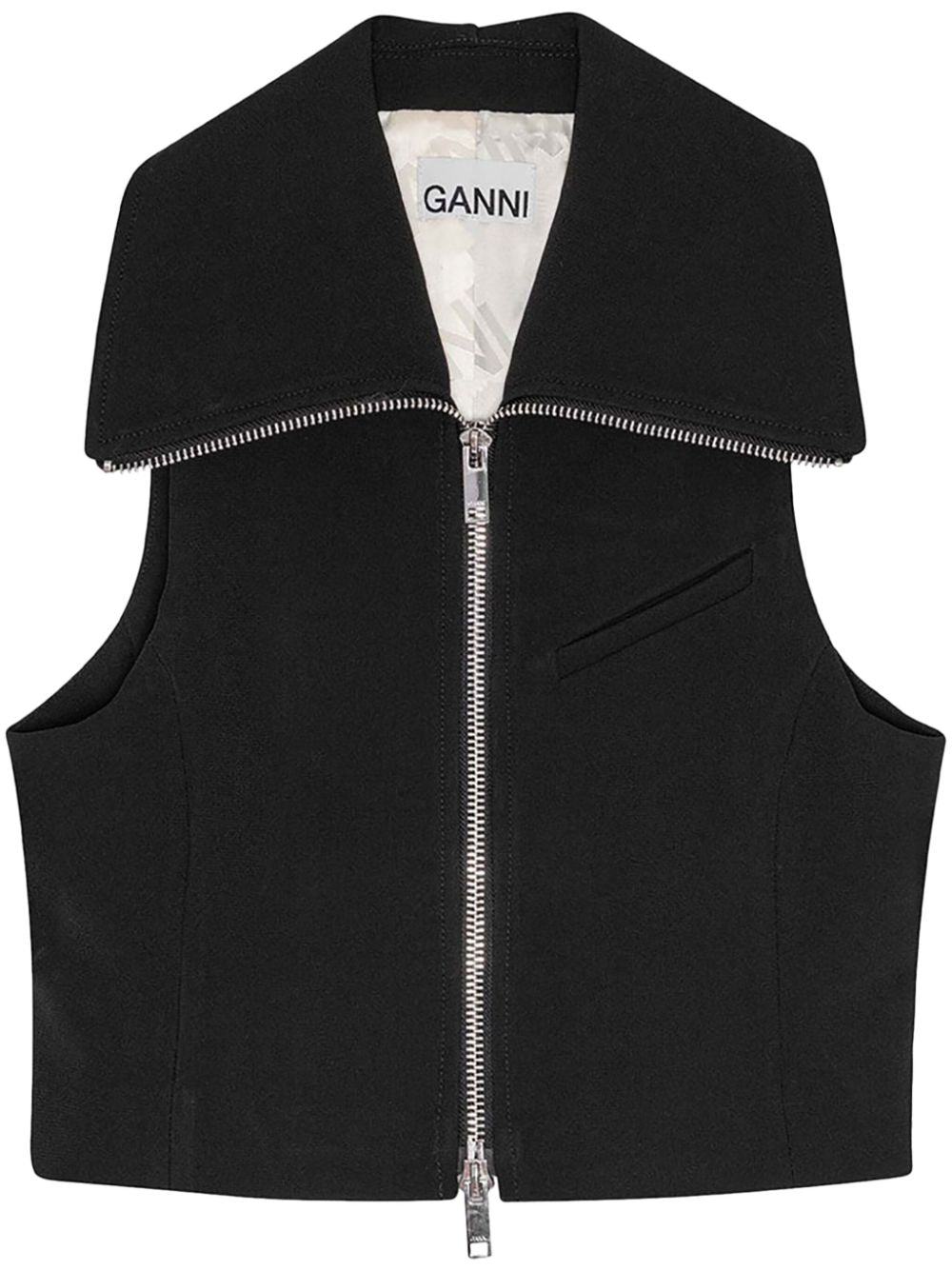 GANNI Zipped Vest for Women - Sustainable Fashion Essentials